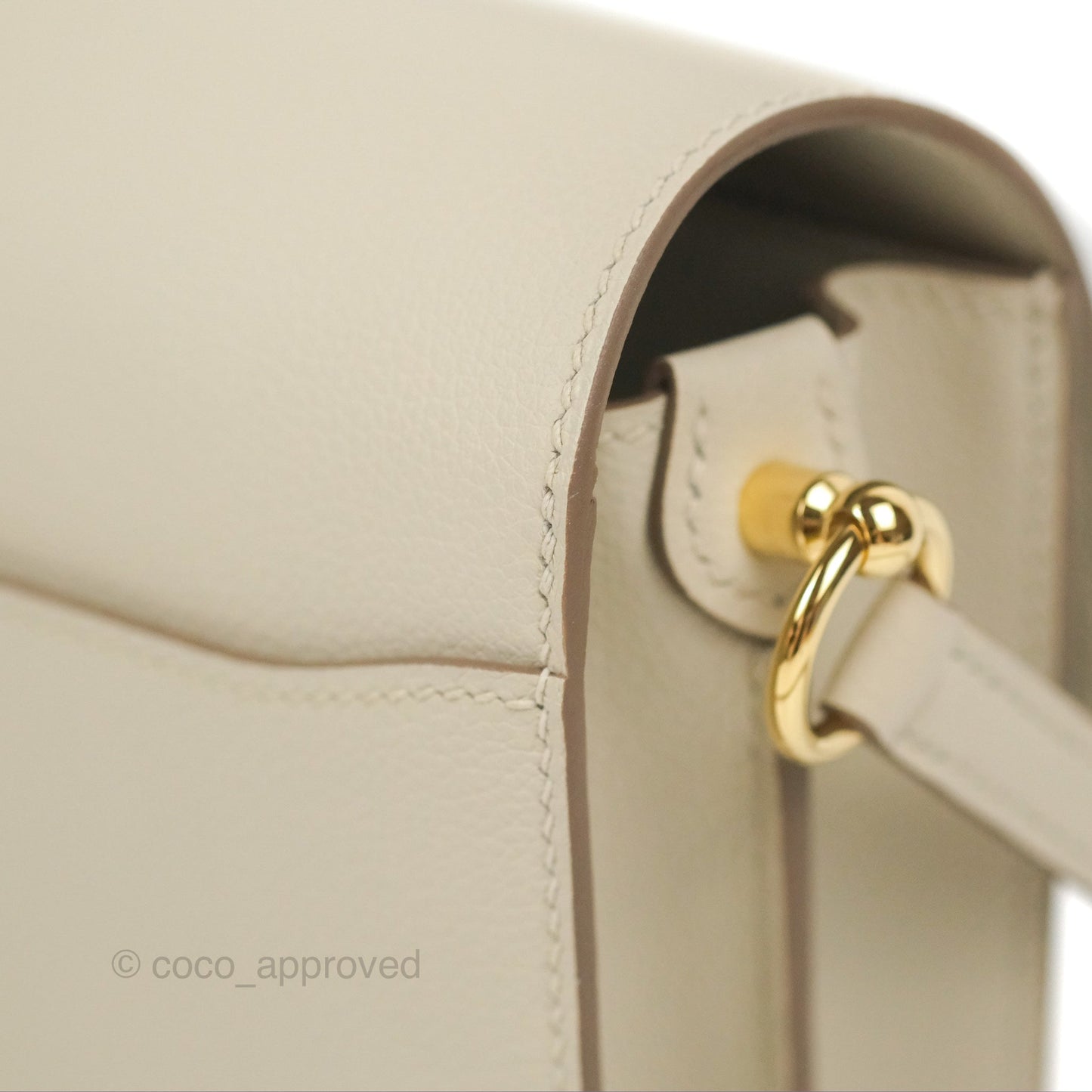 Hermès Roulis Mini 18 Beton Evercolor Permabrass Hardware