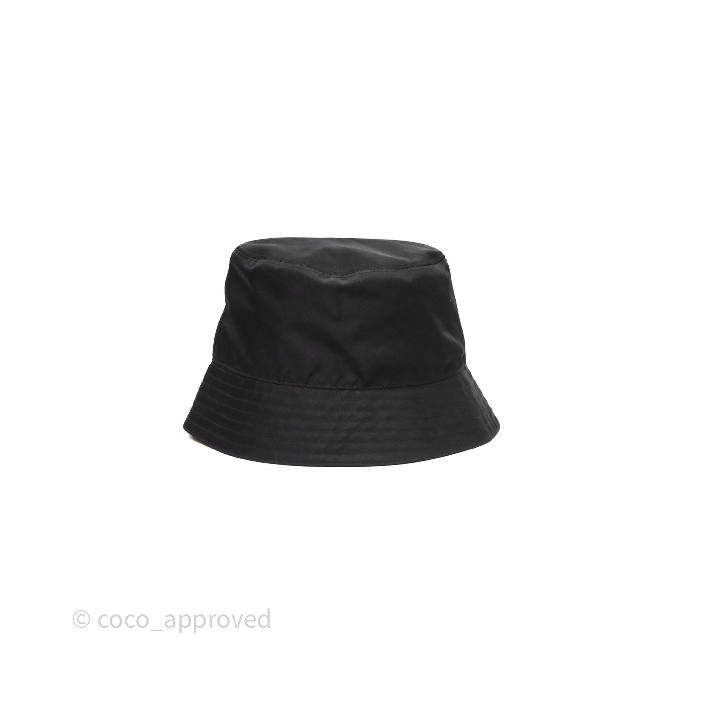 Prada Re-Nylon Logo Bucket Hat Black