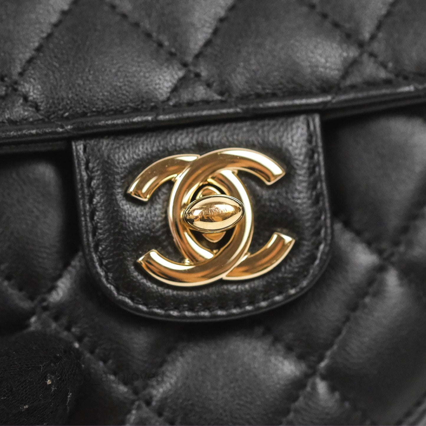 Chanel Small Heart Bag Black Lambskin Gold Hardware 22S