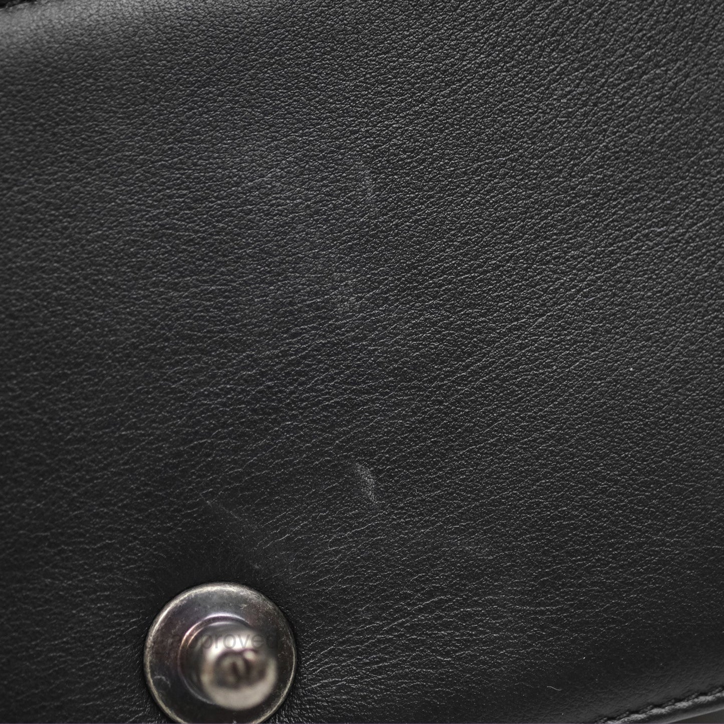 Chanel Small Boy Black Calfskin Ruthenium Hardware