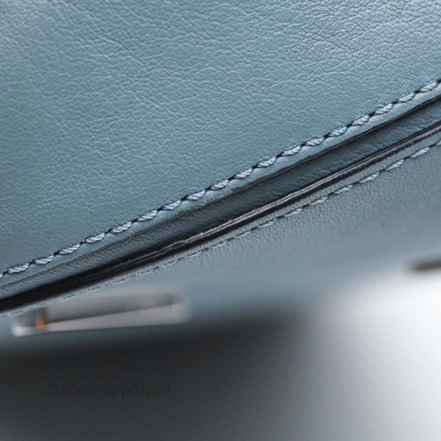 Loewe Medium Puzzle Bag Blue Calfskin Silver Hardware