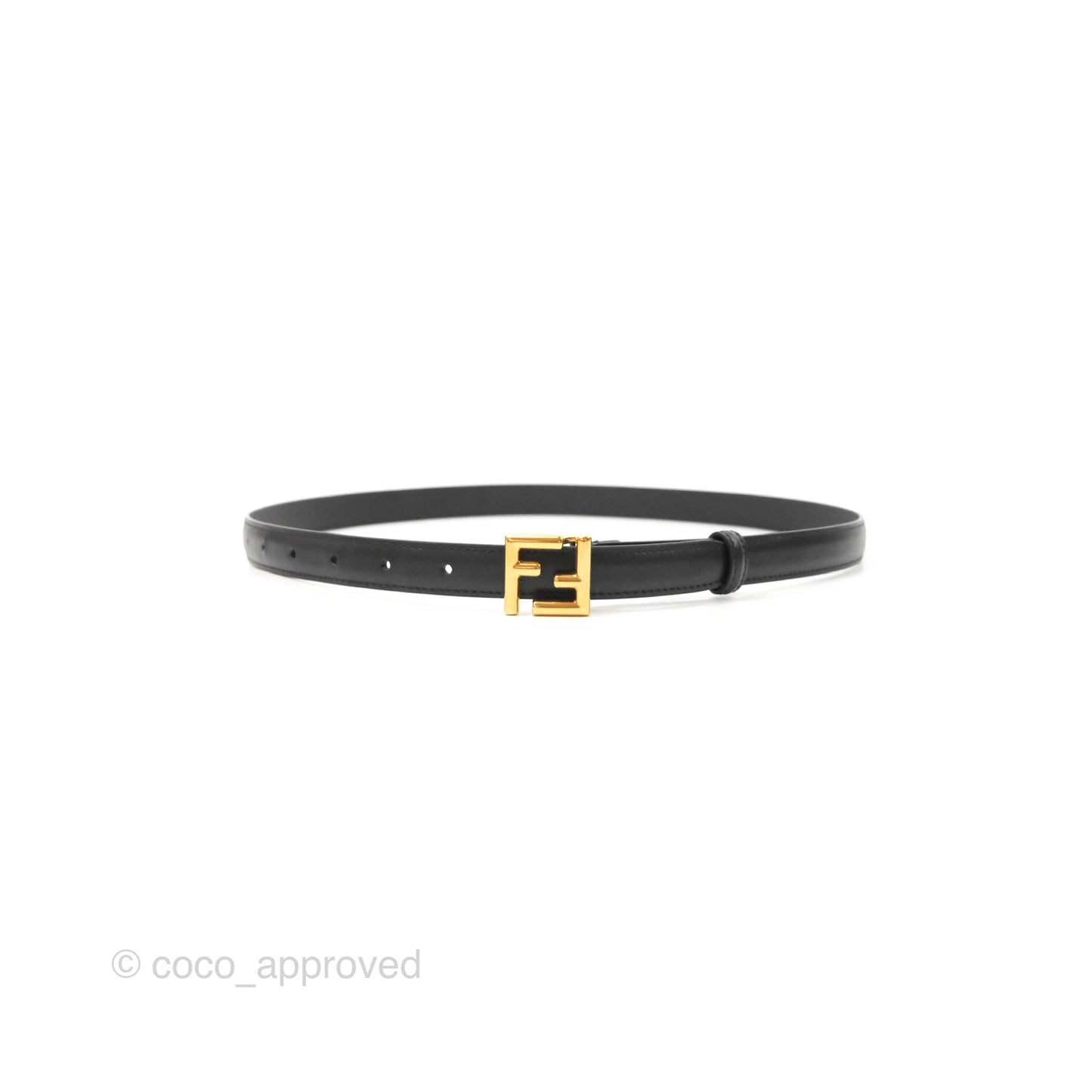 Fendi FF Logo Black Belt