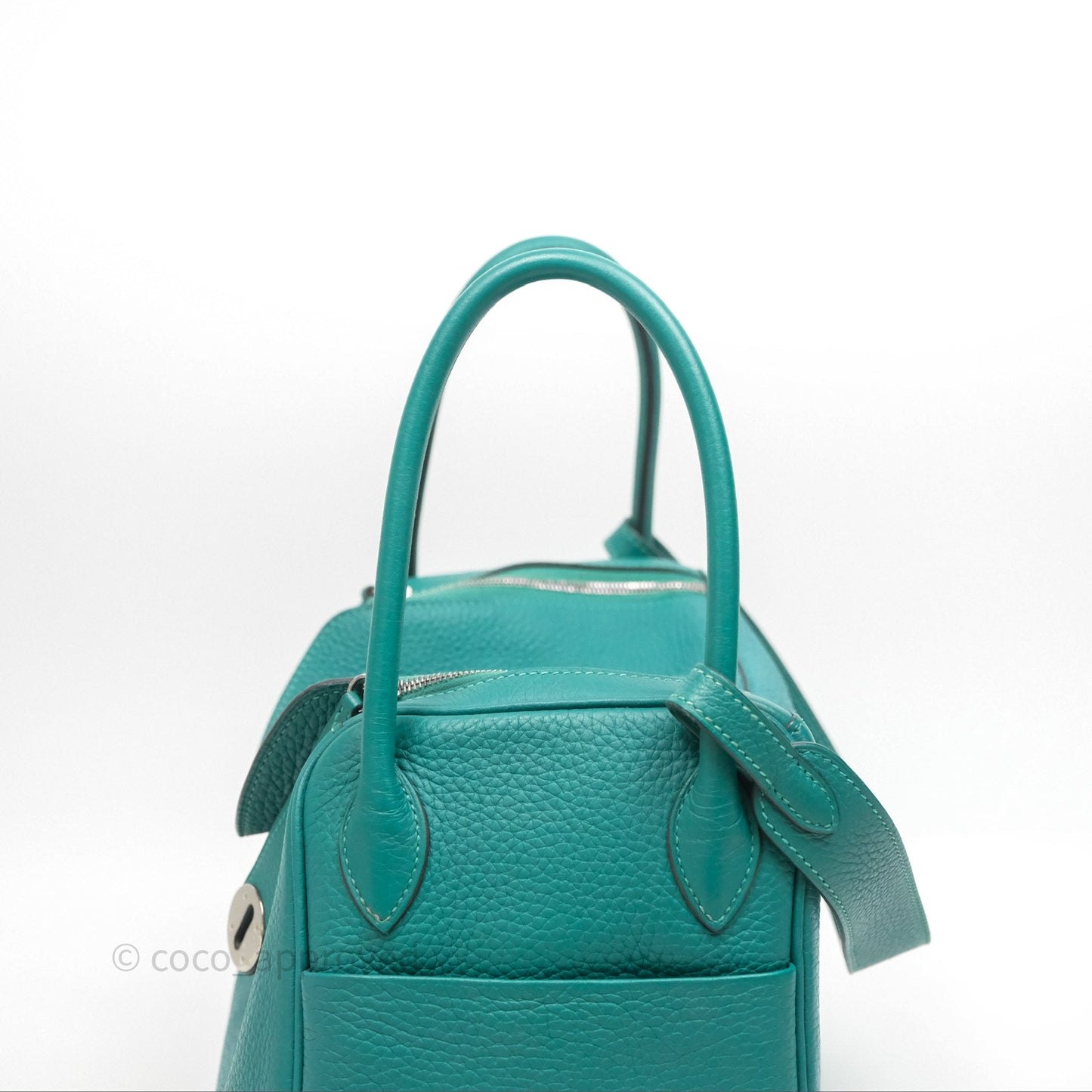 Hermès Lindy 26 Vert Verone U1 Clemence Palladium Hardware