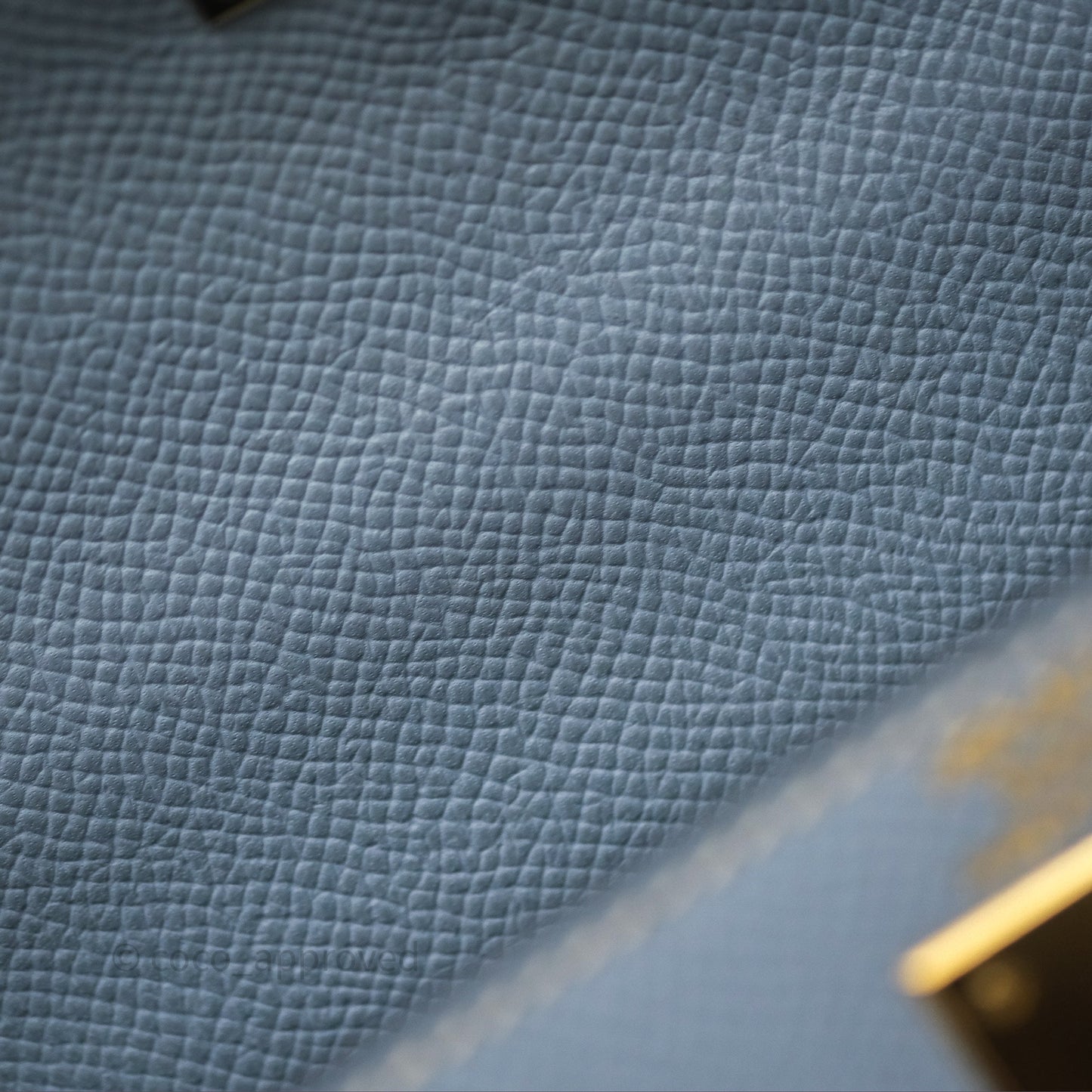 Hermès Kelly II 28 Sellier Bleu Lin J7 Epsom Gold Hardware