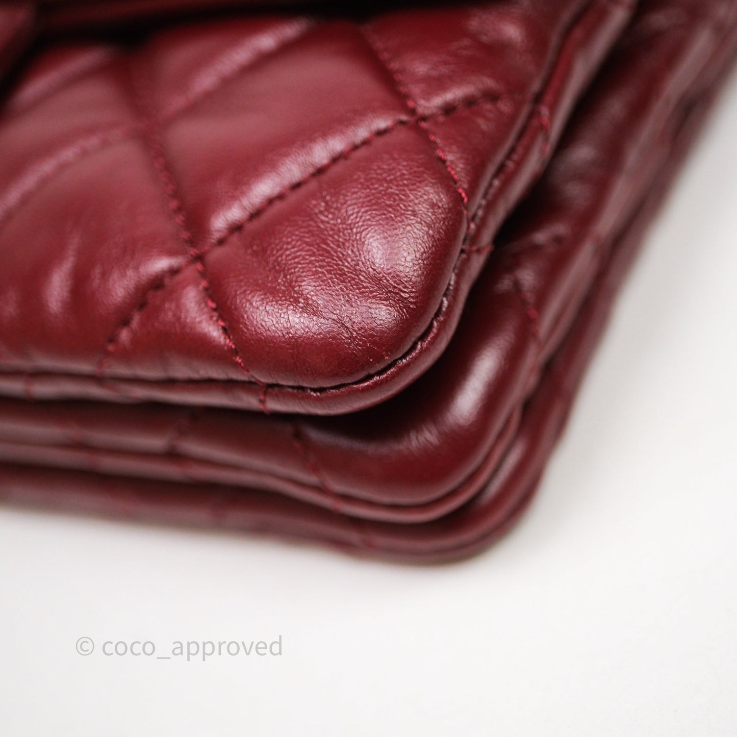 Chanel Small All Slide Adjustable Chain Flap Bag Burgundy Lambskin Aged Gold Hardware