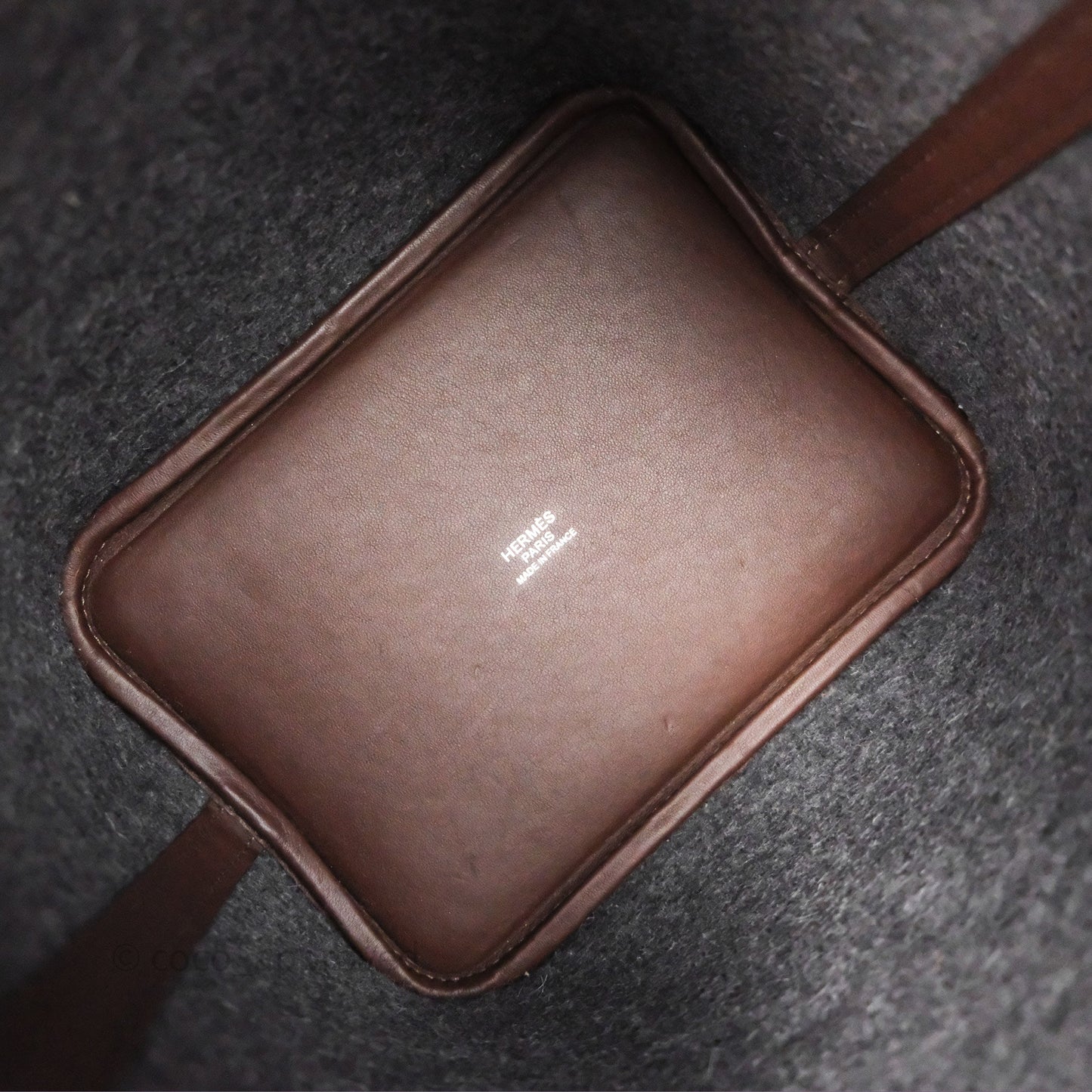 Hermès Picotin 18 Feutre/Veau Swift AE Gris Moyen/Havai Palladium Hardware