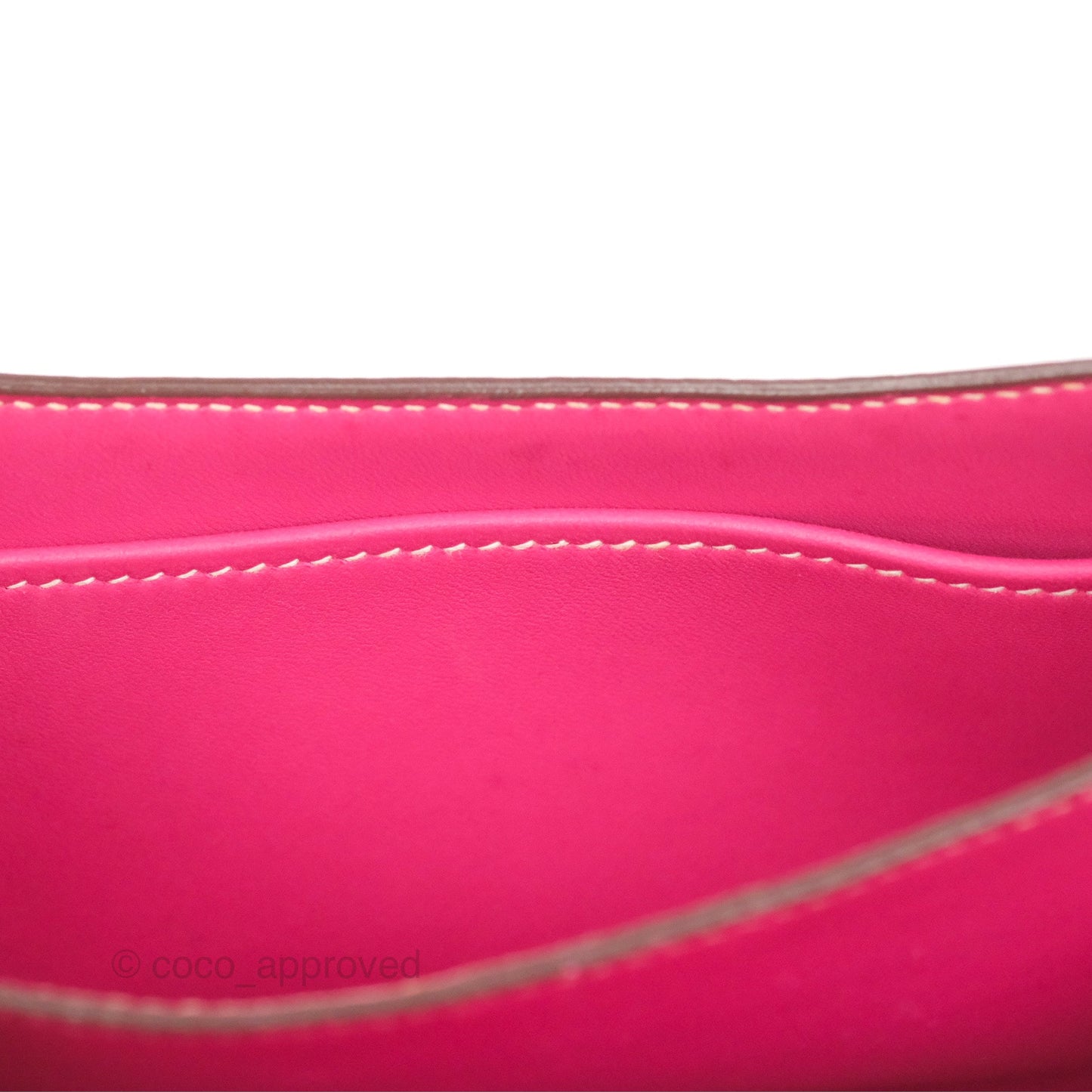 Hermès Constance Mini 18cm Rose Tyrien Epsom Palladium Hardware