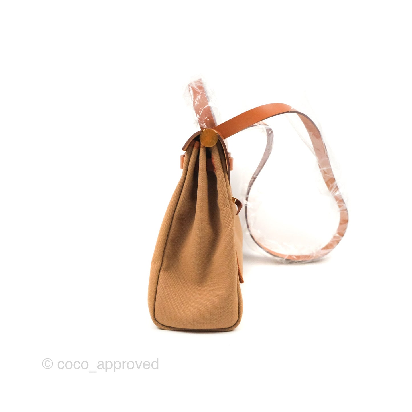 Hermès Herbag Zip Retourne 31 Chai 0M/Fauve 34 Canvas Gold Hardware