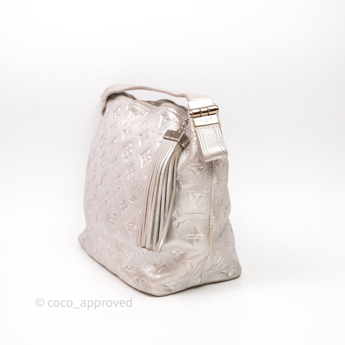 Louis Vuitton Monogram Shimmer Halo Bag Silver