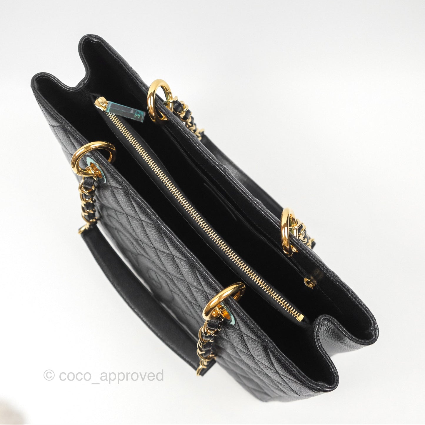 Chanel GST Black Caviar Gold Hardware