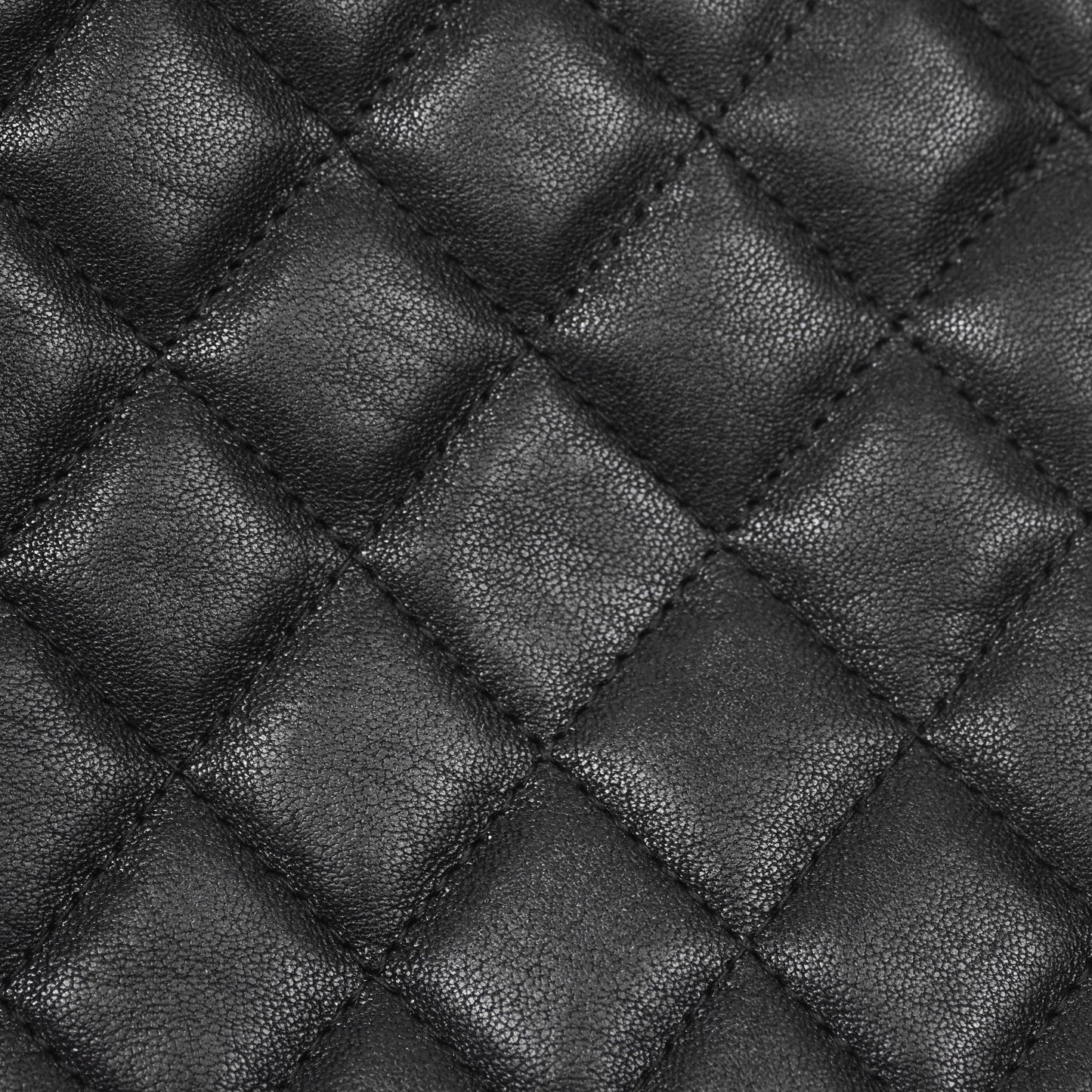 Chanel Mademoiselle Quilted Large O Case Clutch Black Lambskin