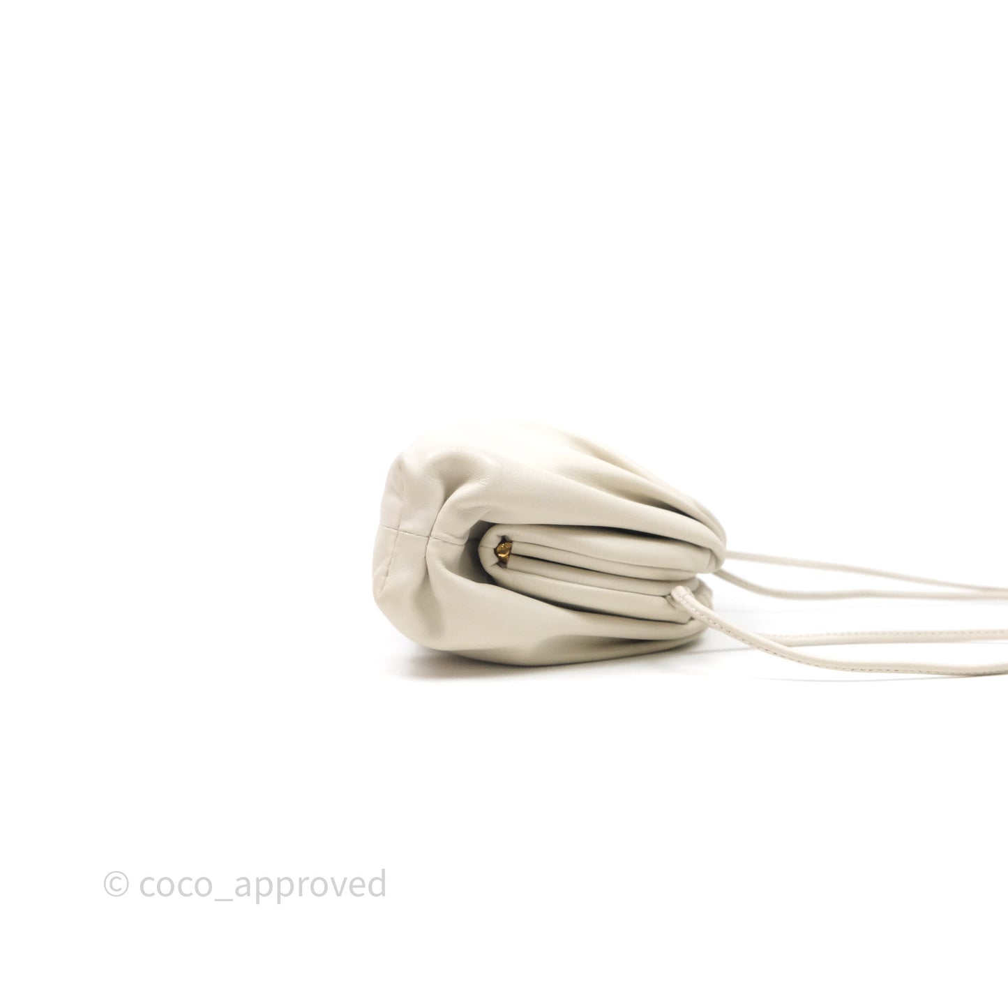 Bottega Veneta The Mini Pouch Ivory Calfskin