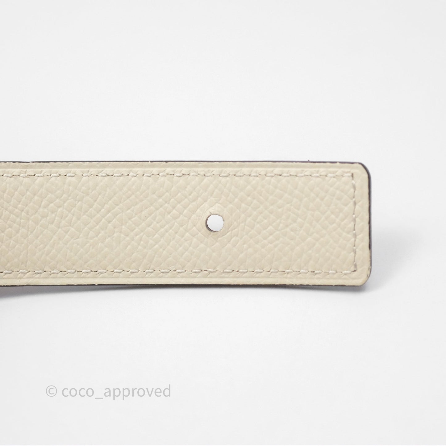 Hermès Clou De Selle Belt Buckle & Reversible Strap Gold/ Nata Palladium Hardware