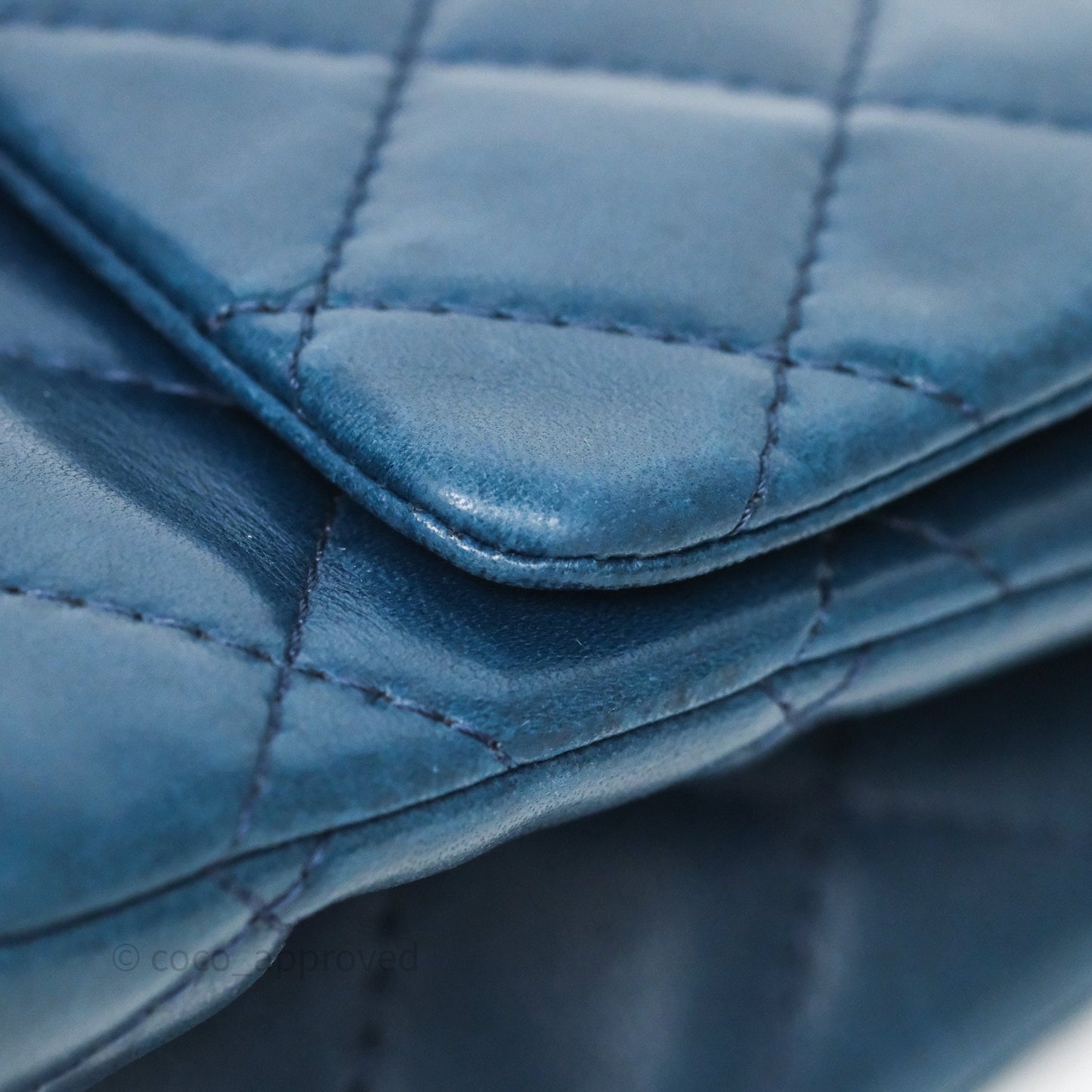 Chanel Reissue 227 Quilted Navy Lambskin Ruthenium Hardware