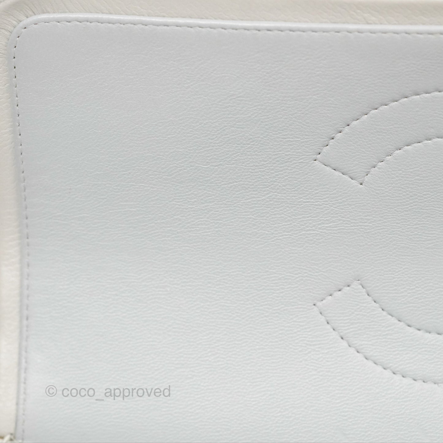 Chanel Jumbo Double Flap Light Grey Caviar Silver Hardware⁣⁣