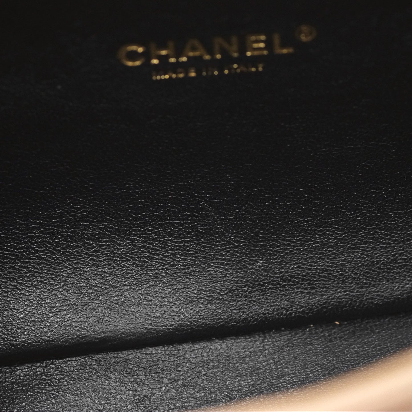 Chanel Quilted Medium CC Filigree Flap Beige Black Caviar