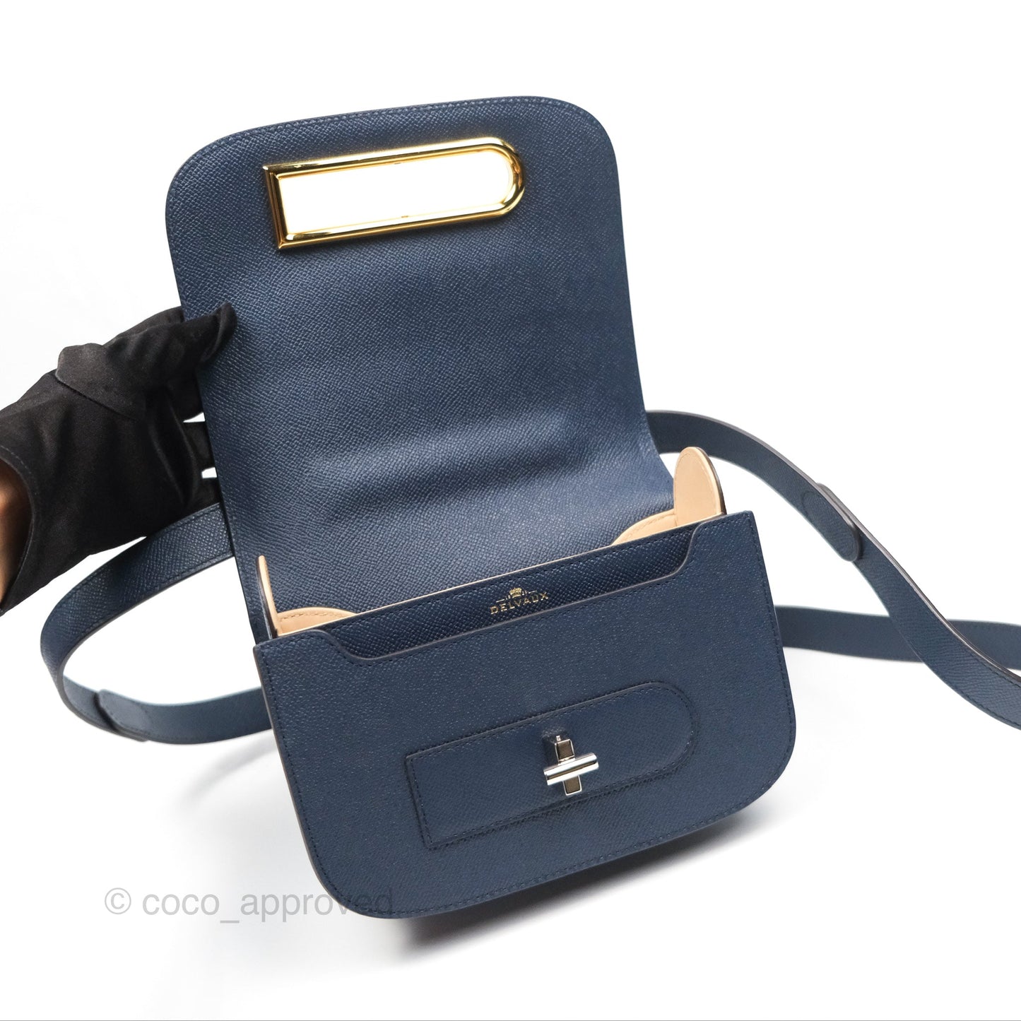 Delvaux Lingot Bag Night Sky Alpina Calfskin