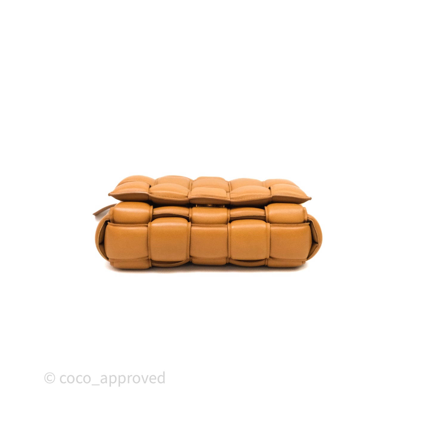 Bottega Veneta Padded Cassette Camel Lambskin