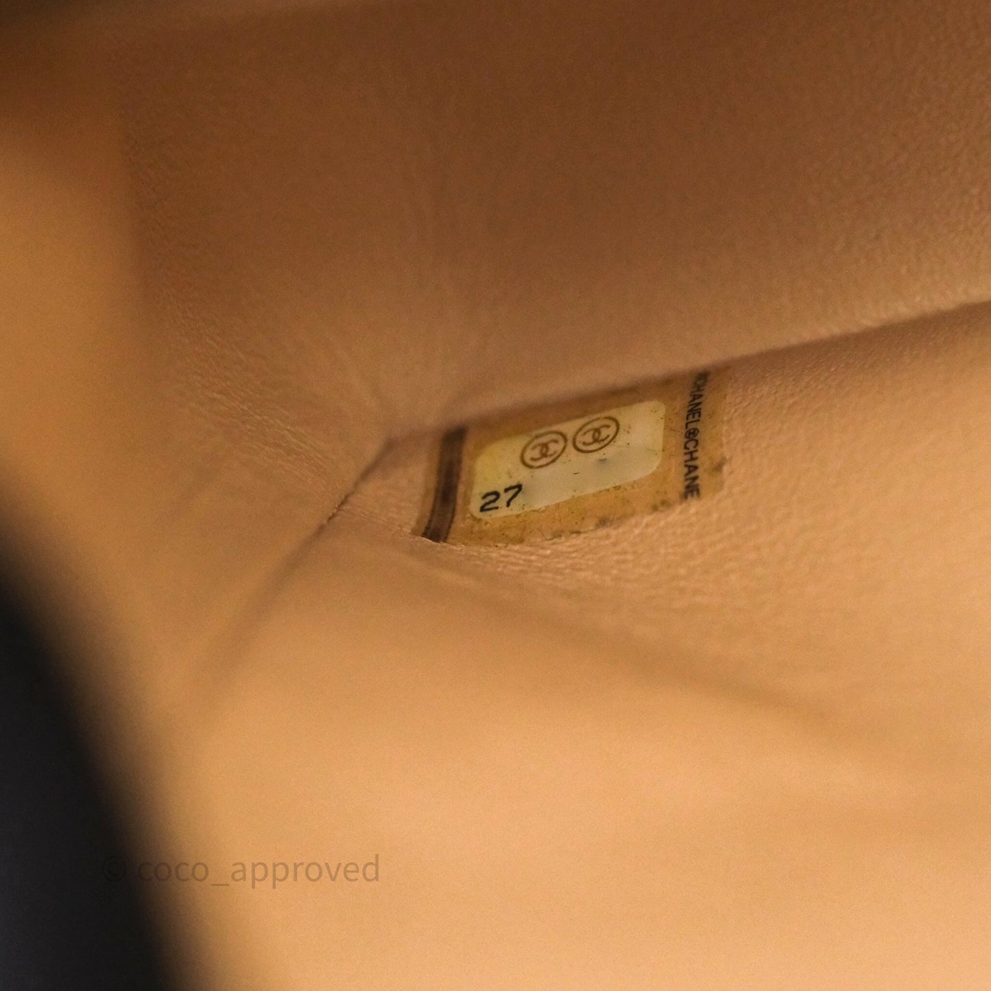 Chanel Classic Small S/M Quilted Flap Beige Caviar Gold Hardware