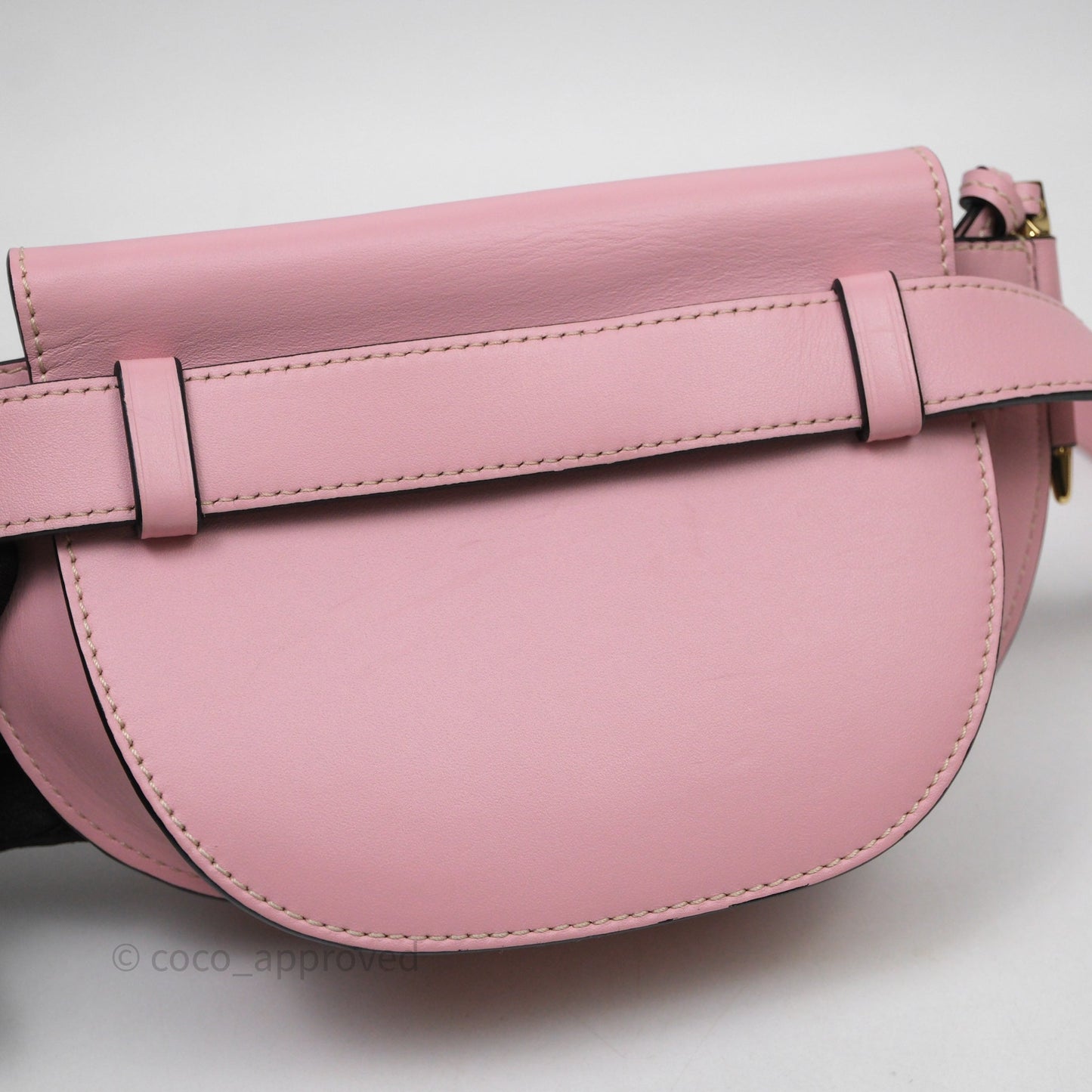 Loewe Mini Gate Belt Bag in Soft Calfskin Pink