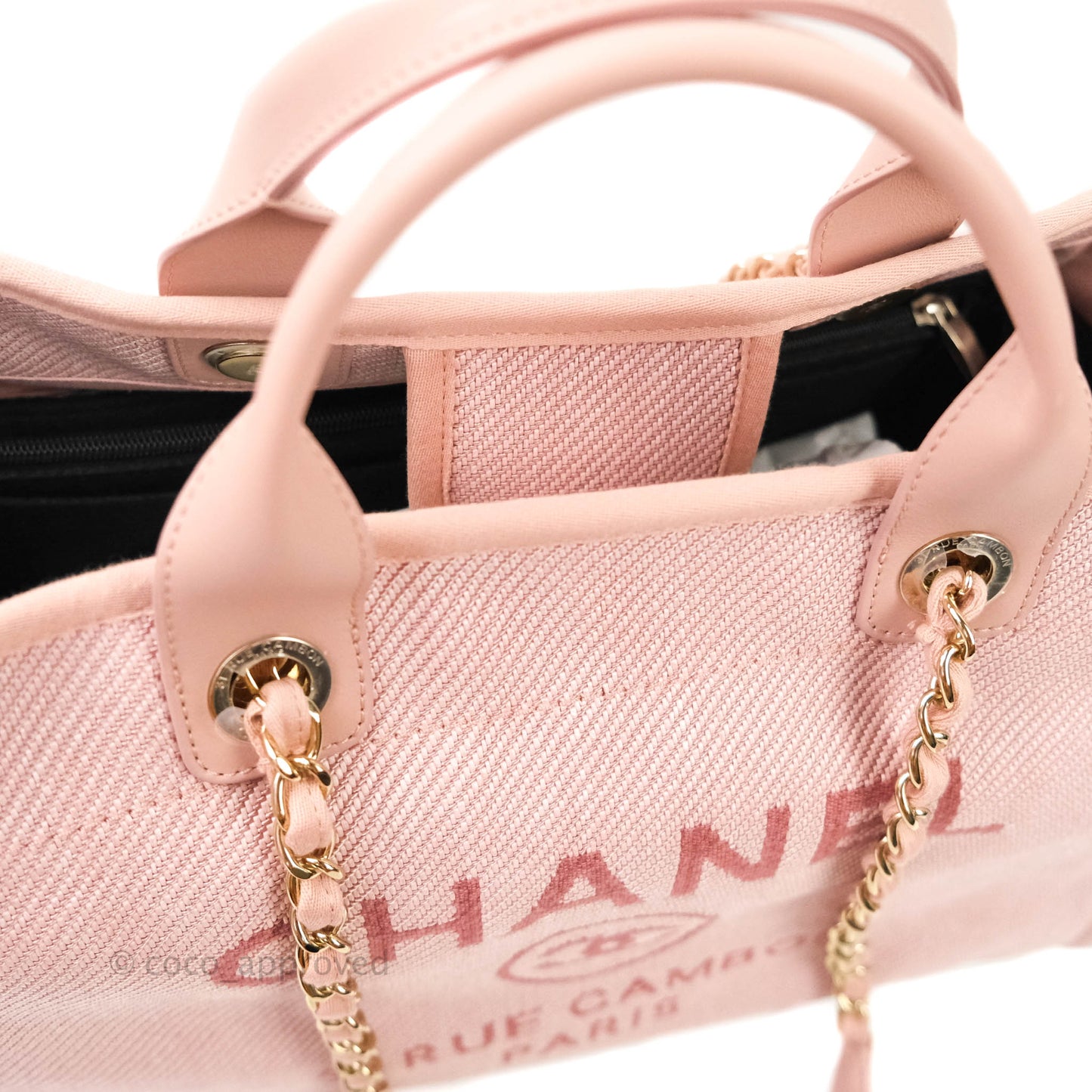 Chanel Large Deauville Pink Canvas 20A
