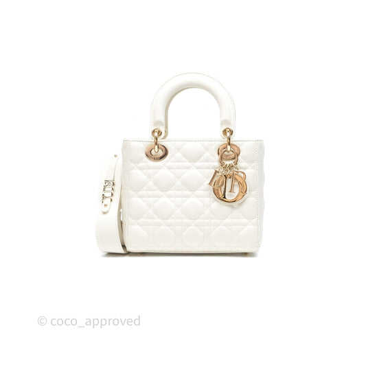 Christian Dior Small Lady Dior My ABCDior Bag Latte Cannage Lambskin