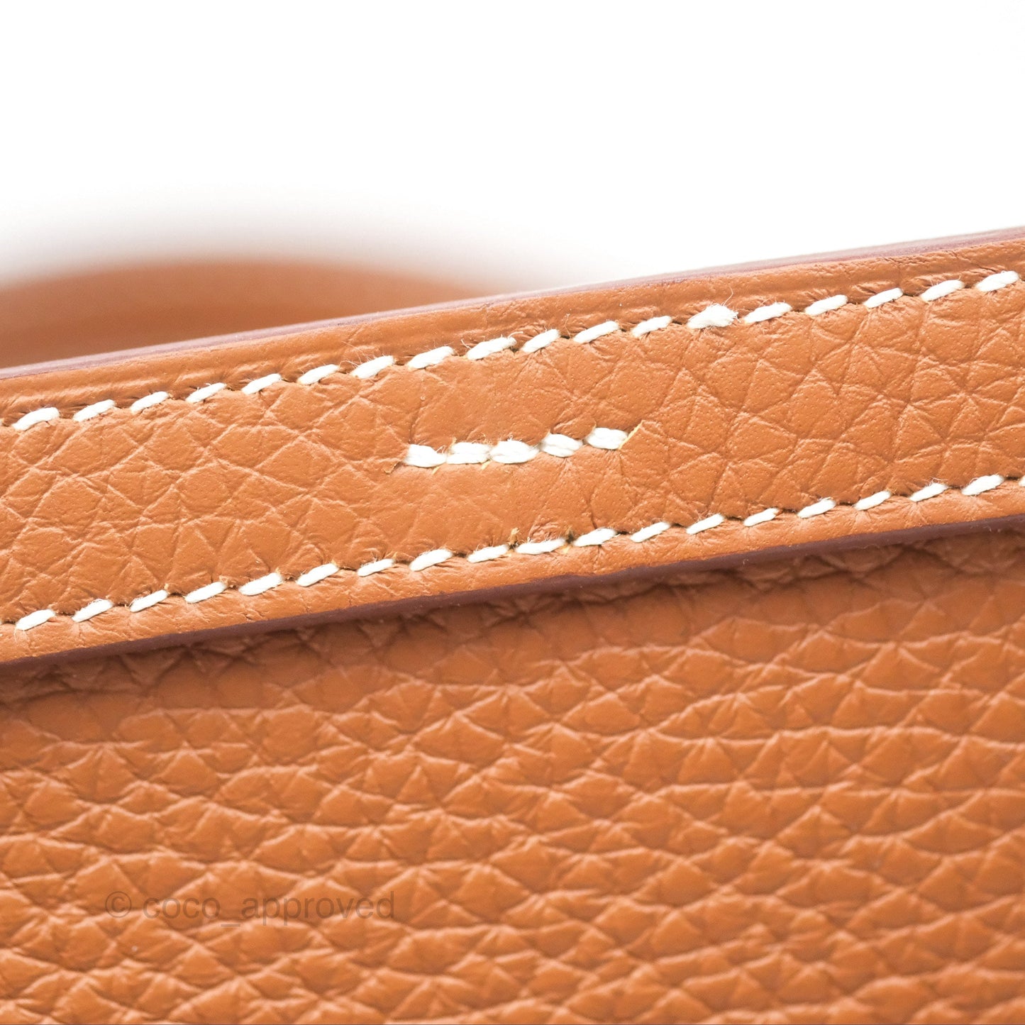Hermès Halzan 25 Gold Clemence Gold Hardware