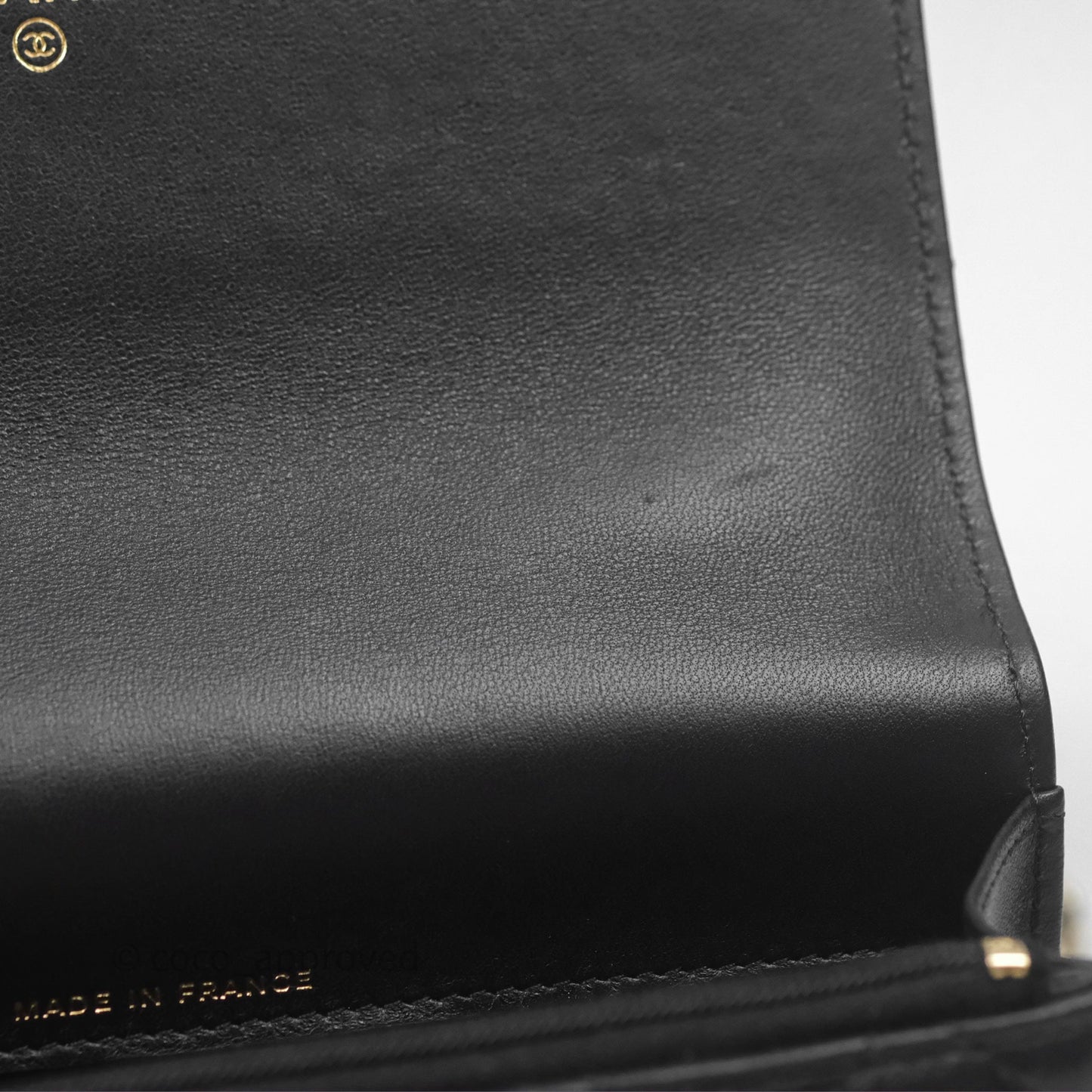 Chanel Top Handle Mini WOC Black Lambskin Gold Hardware