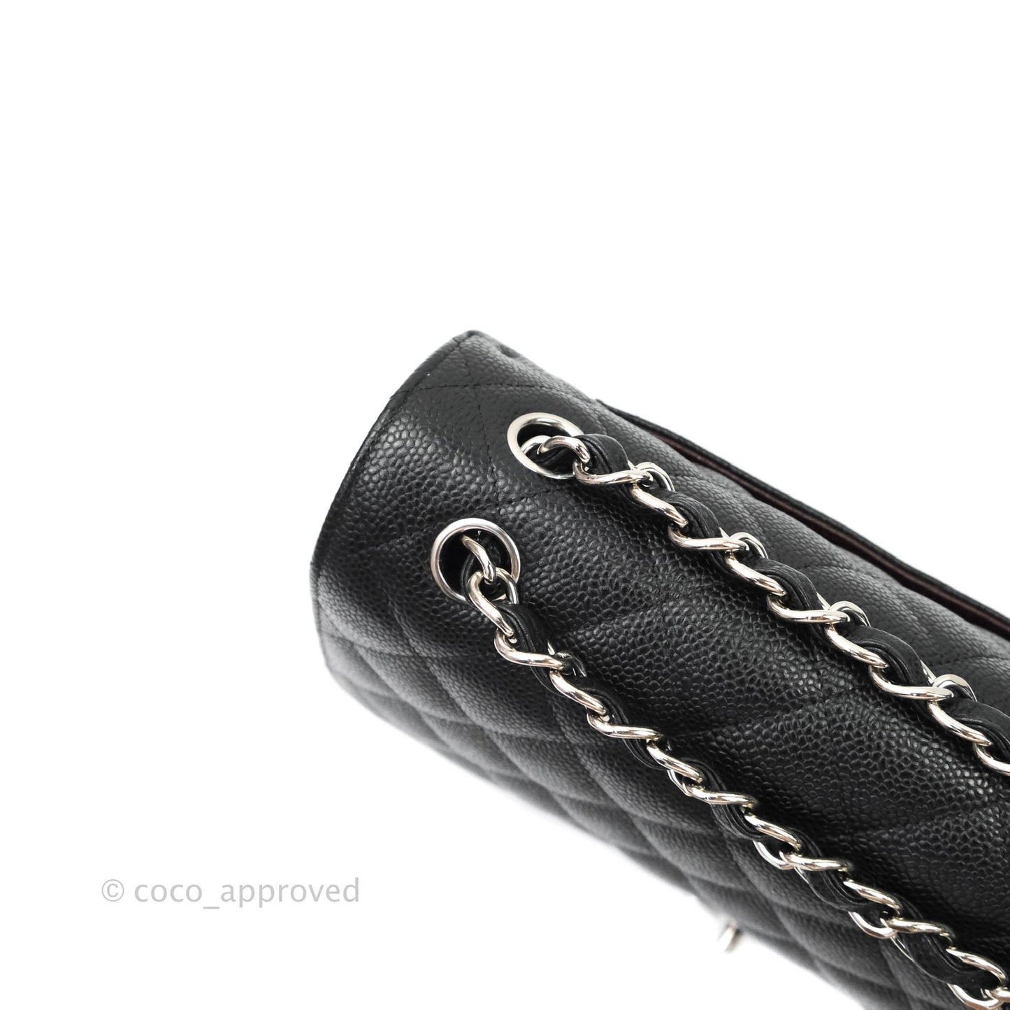 Chanel Jumbo Double Flap Black Caviar Silver Hardware⁣⁣