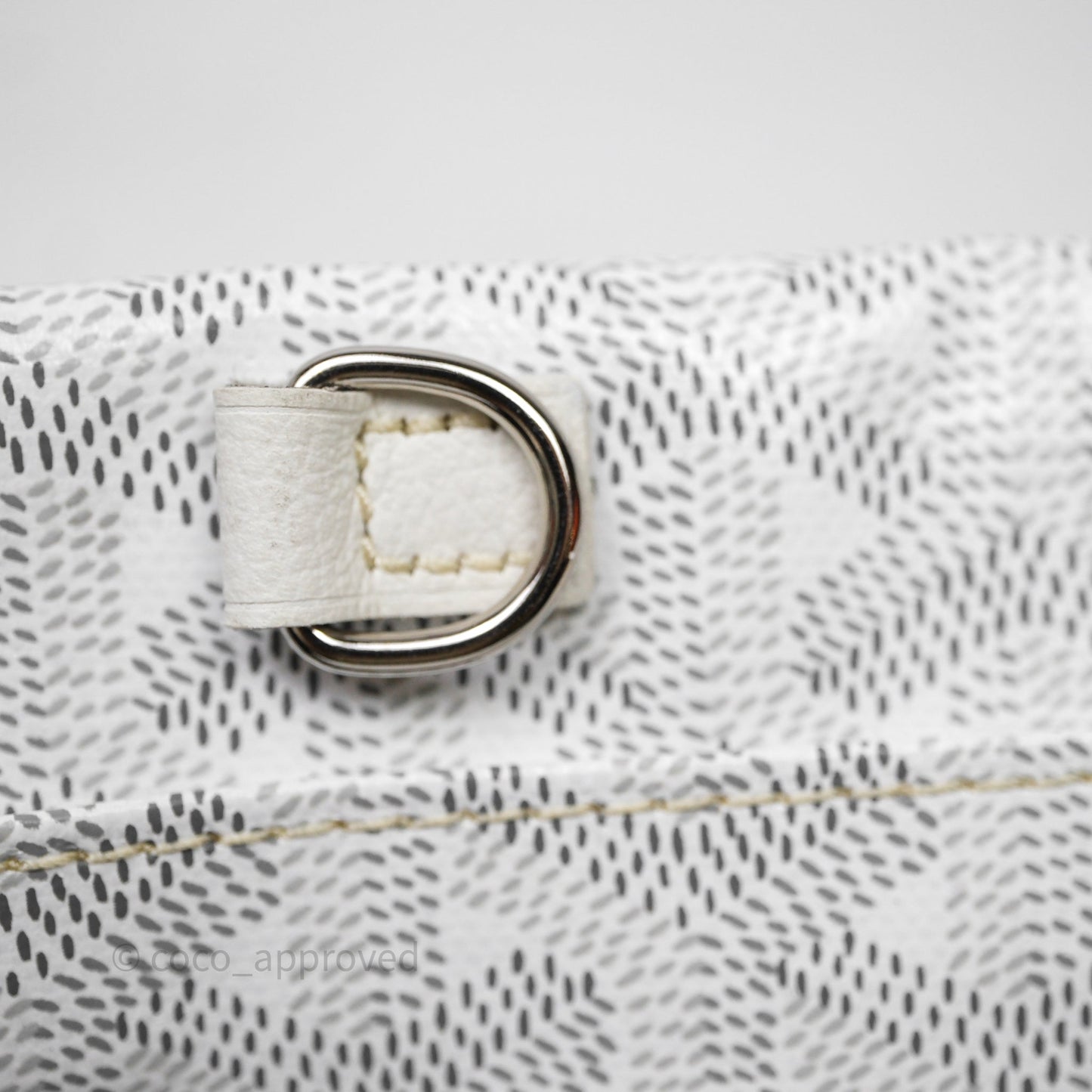 Goyard Bohème Hobo Bag PM White Goyardine Canvas