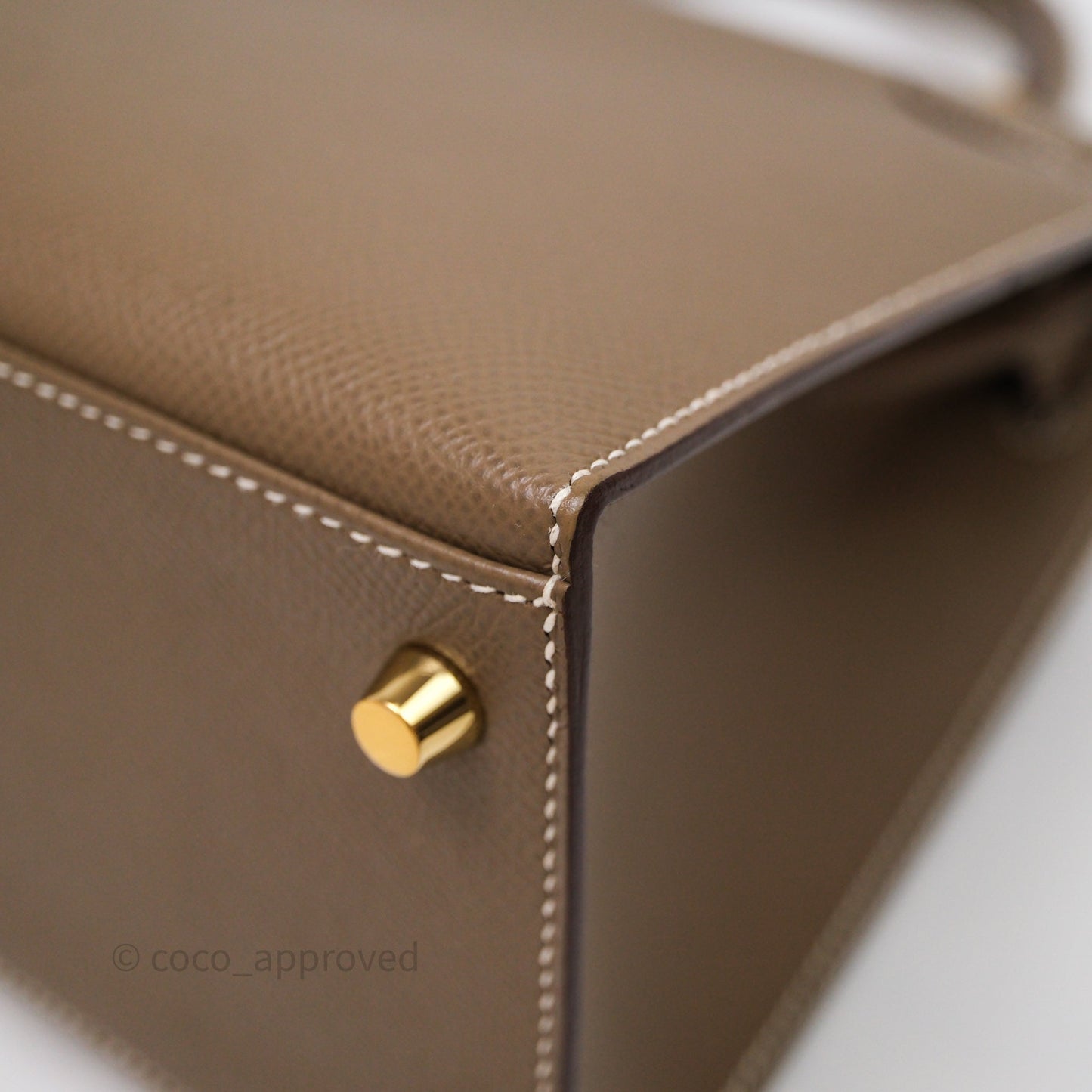 Hermès Kelly 28 Etoupe Epsom Gold Hardware