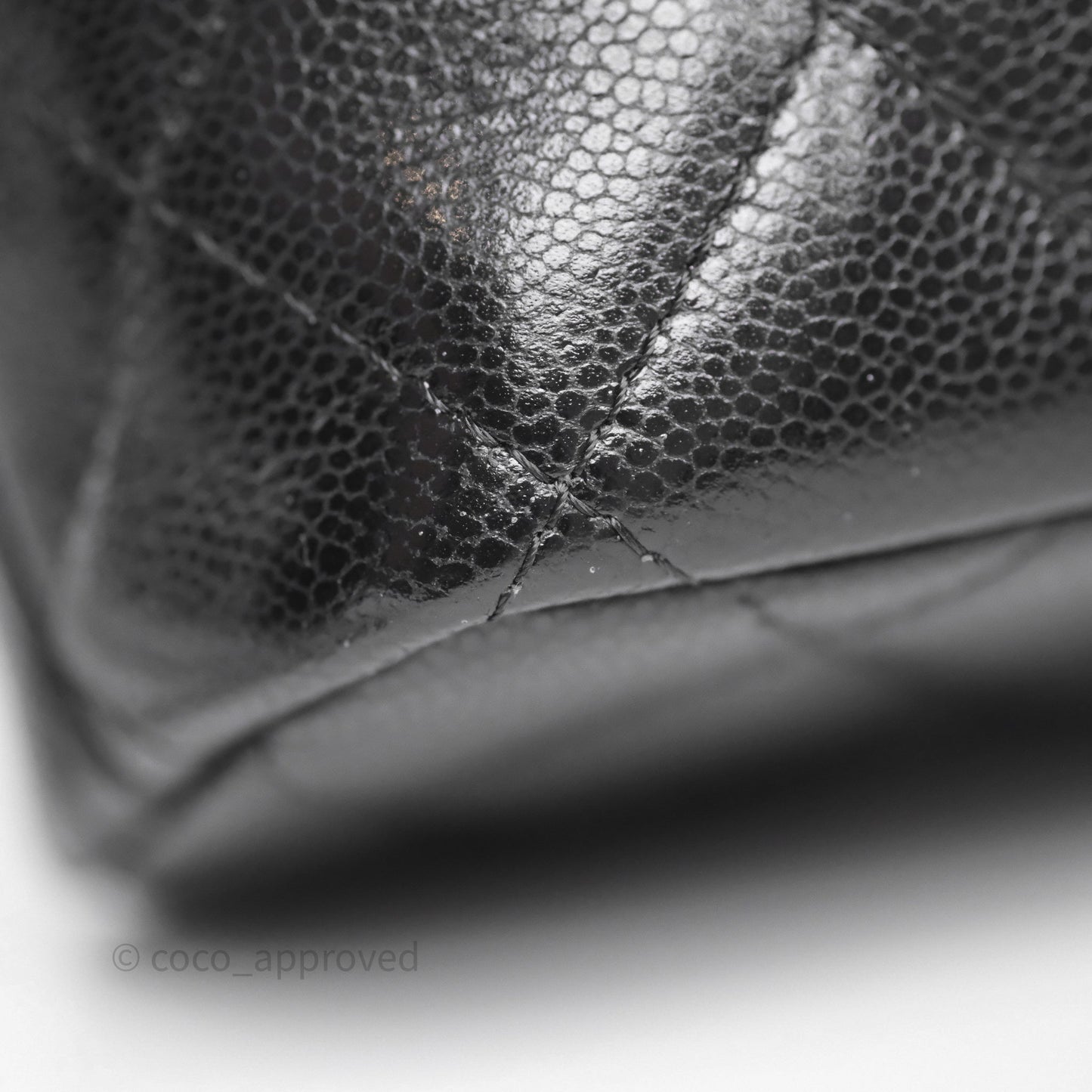 Chanel Quilted Hobo With Chain Black Caviar Gold Hardware