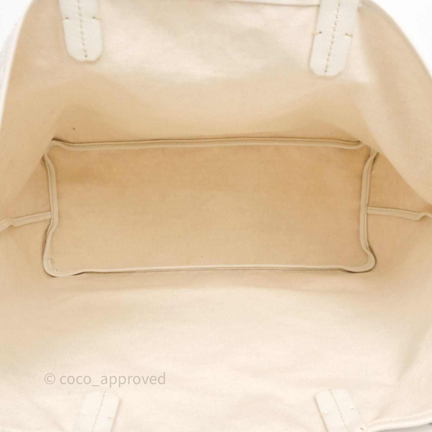 Goyard St Louis Tote PM White