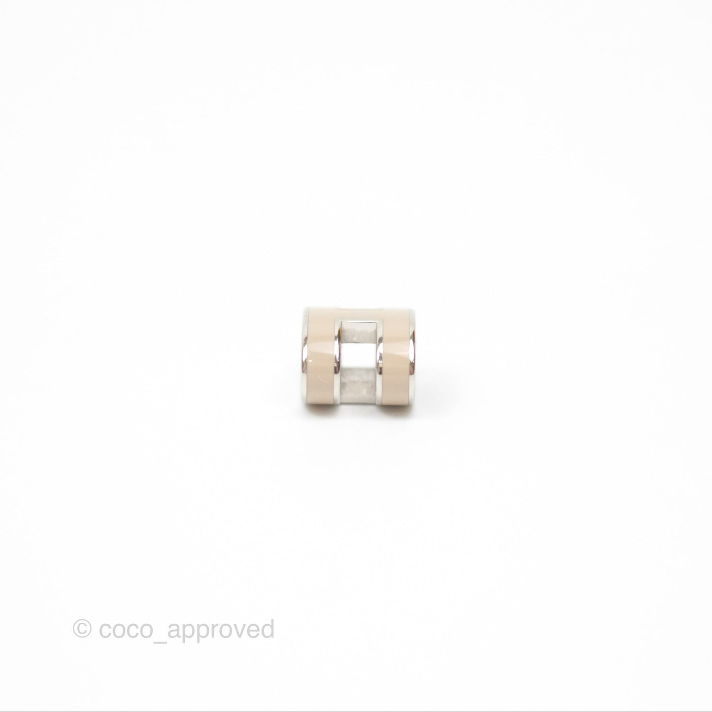Hermès Mini Pop H Pendant Necklace Chai Palladium Hardware