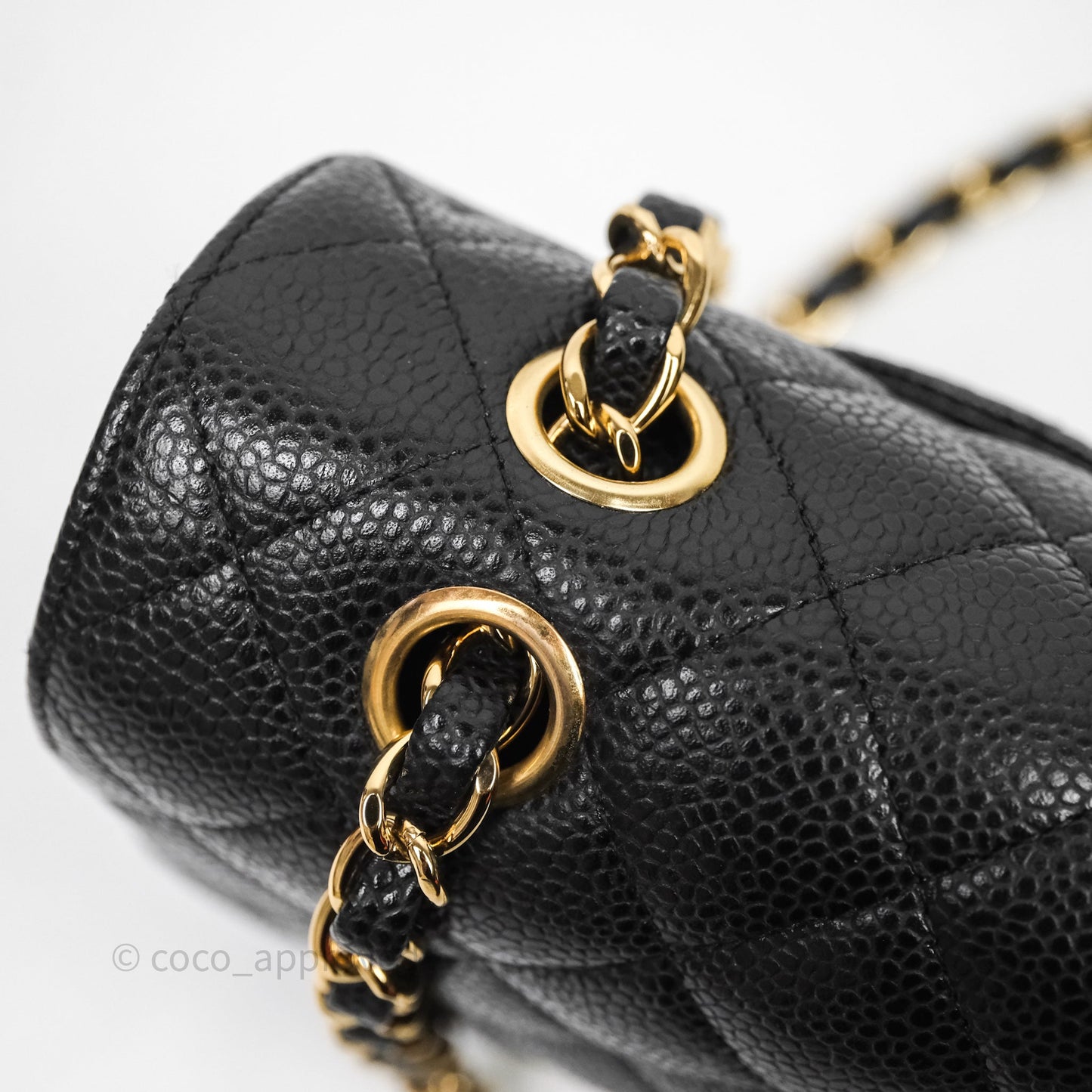 Chanel Classic Medium Flap Quilted Black Caviar Gold Hardware