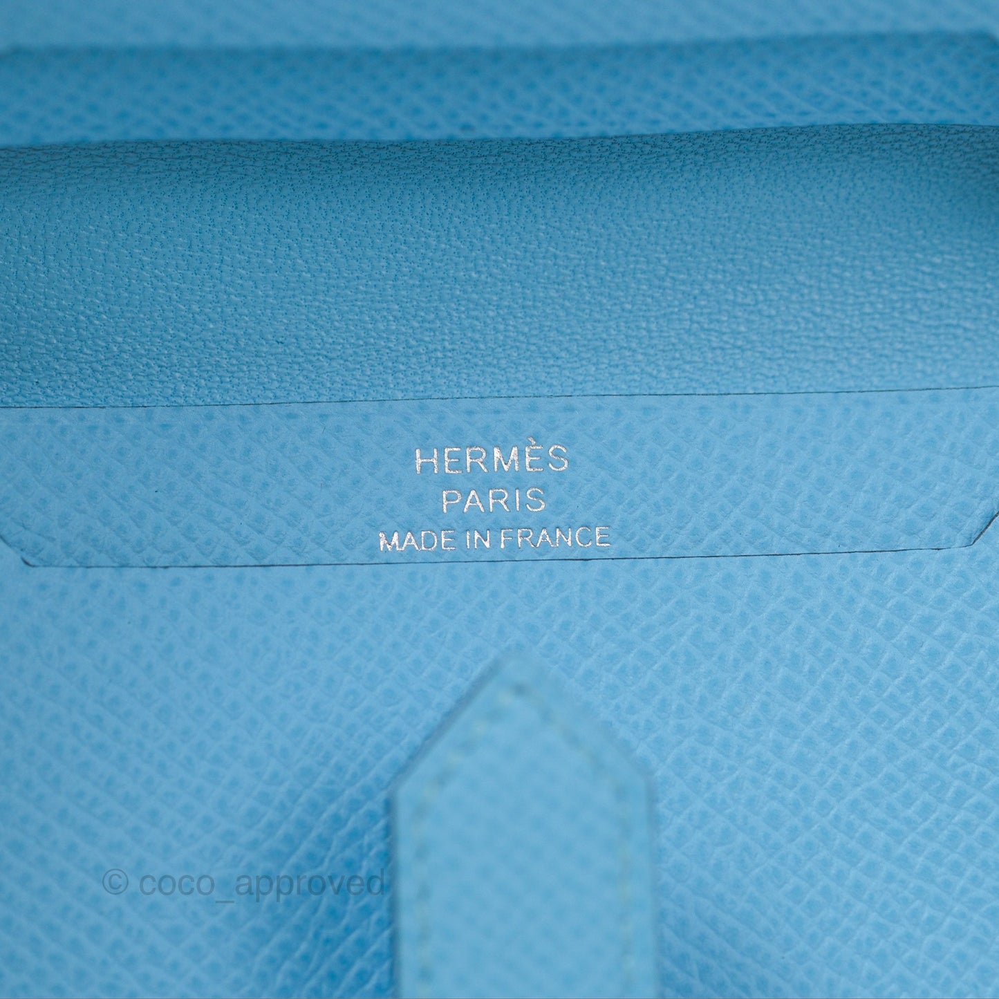 Hermes Bearn Mini Wallet Epsom Bleu Du Nord Palladium Hardware