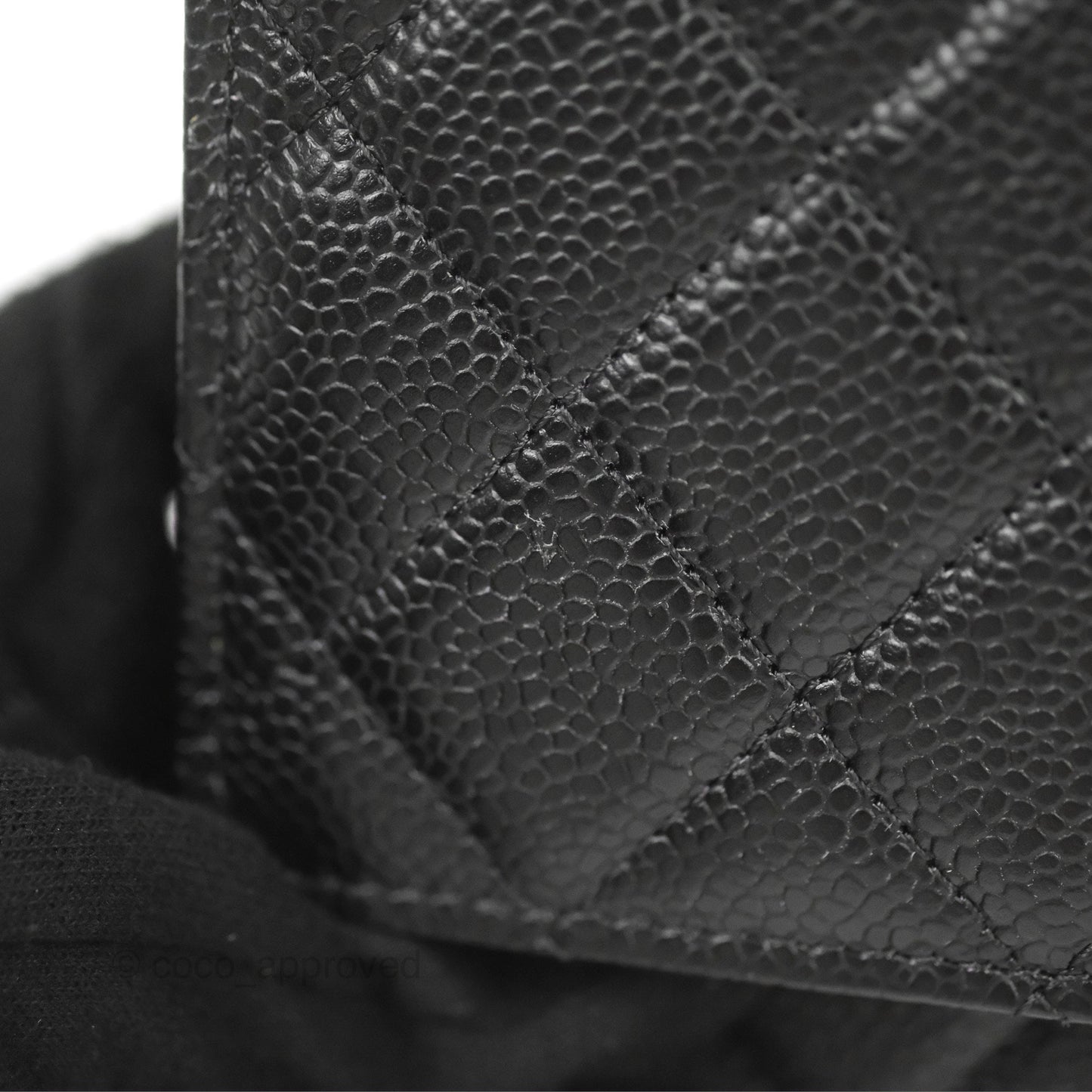 Chanel Quilted WOC Black Caviar Gold Hardware