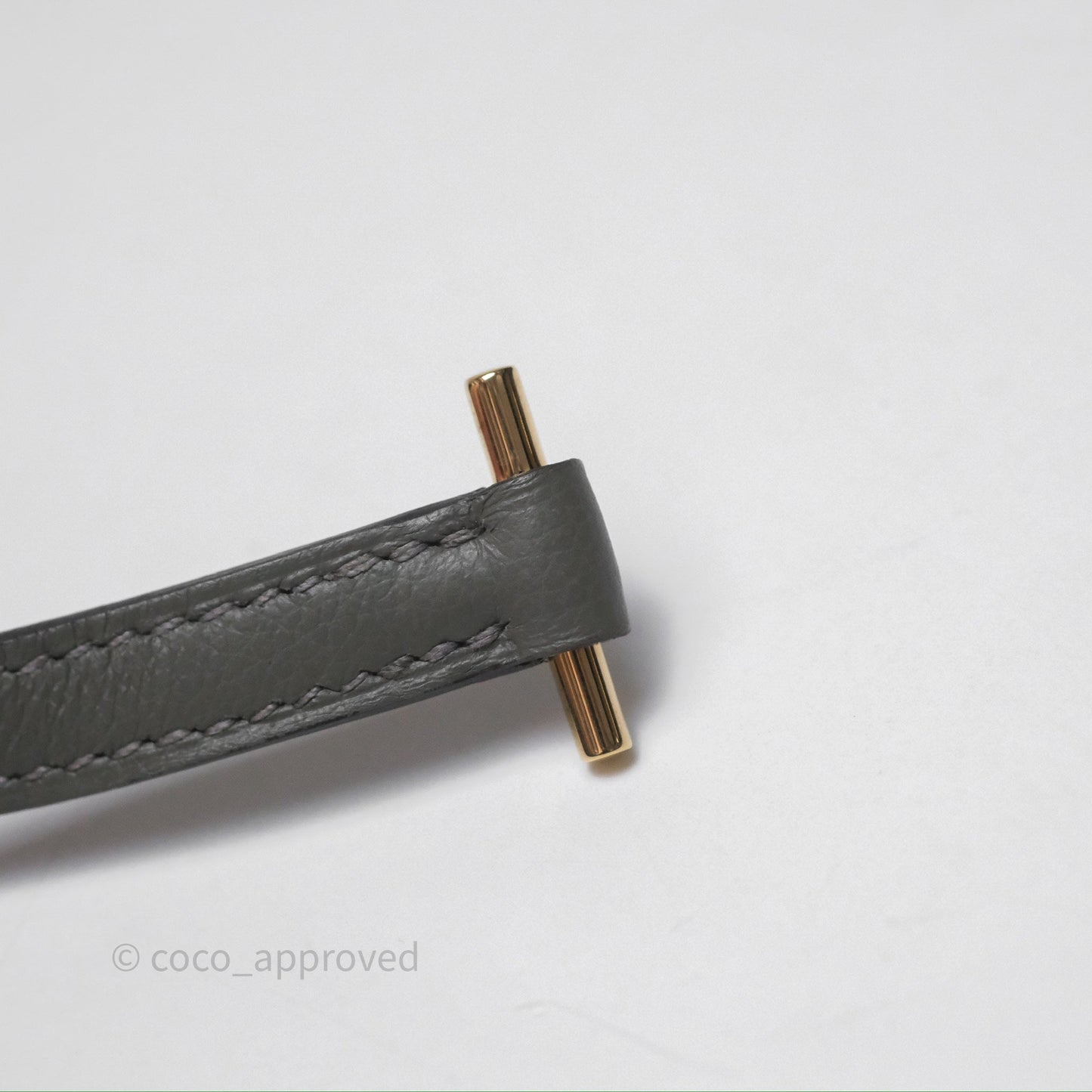 Hermès Roulis Mini 18 Gris Meyer 0L Evercolor Permabrass Hardware