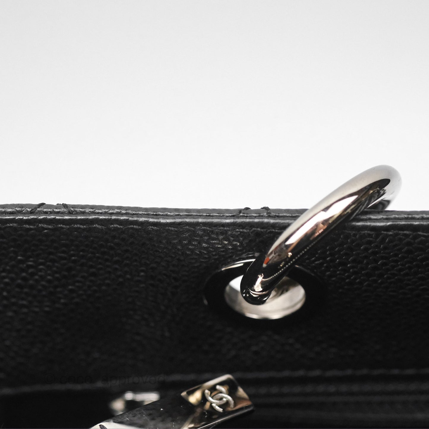 Chanel GST Black Caviar Silver Hardware