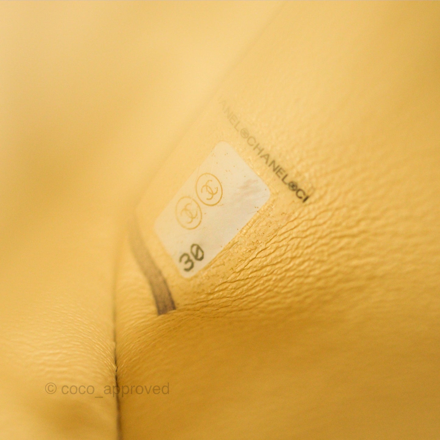 Chanel Classic M/L Medium Flap Quilted Yellow Lambskin Gold Hardware