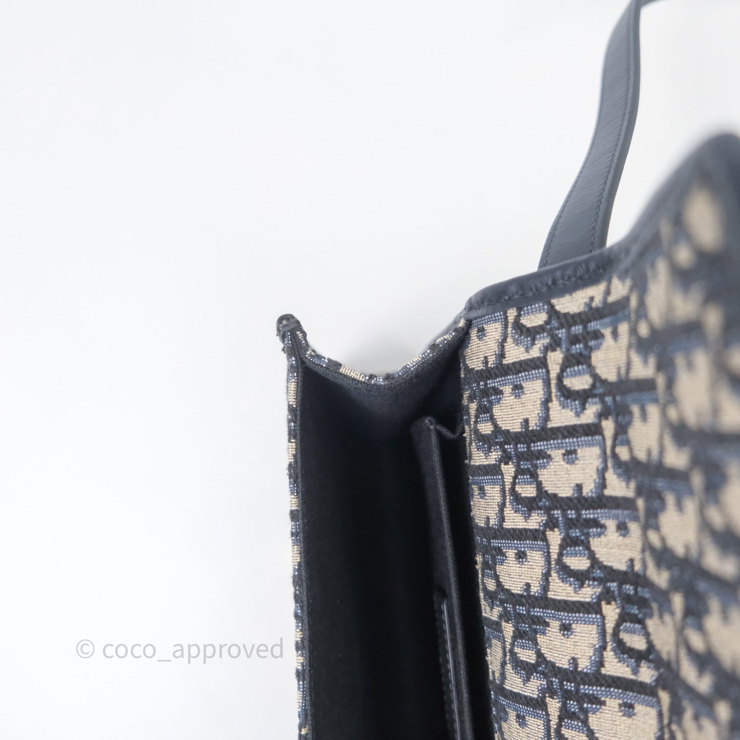 Christian Dior 30 Montaigne Bag Blue Dior Oblique Jacquard