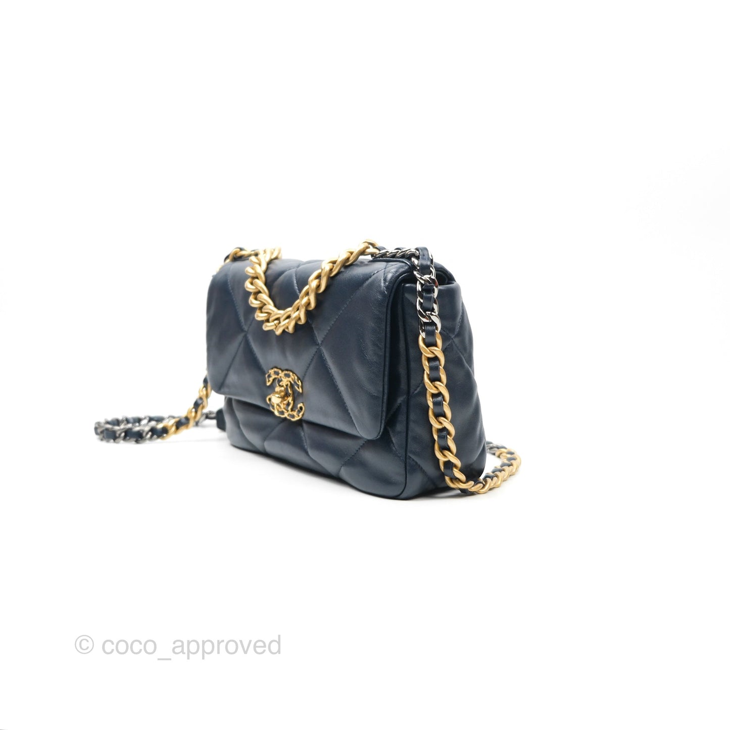 Chanel 19 Small Navy Mixed Hardware
