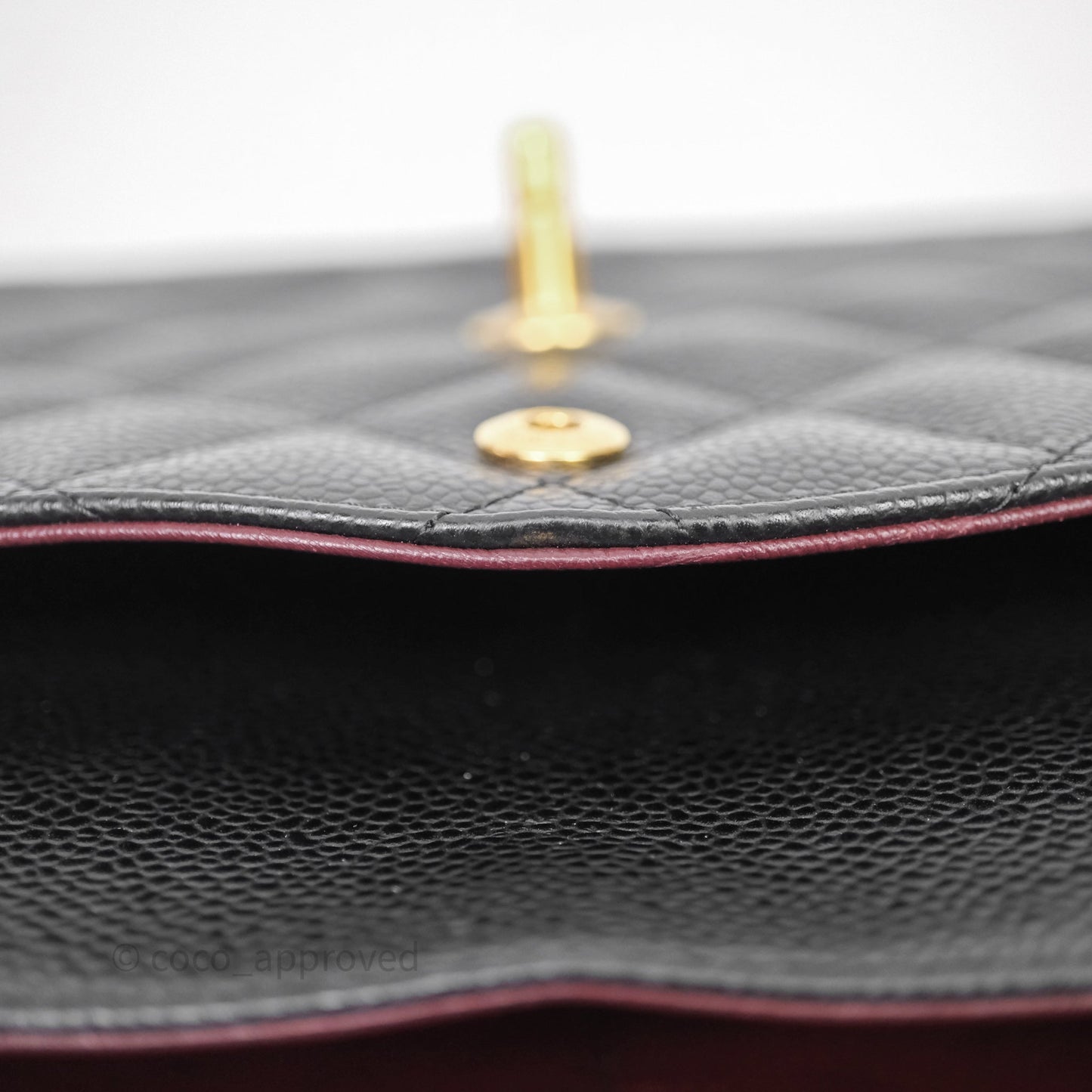 Chanel Jumbo Double Flap Black Caviar Gold Hardware⁣⁣
