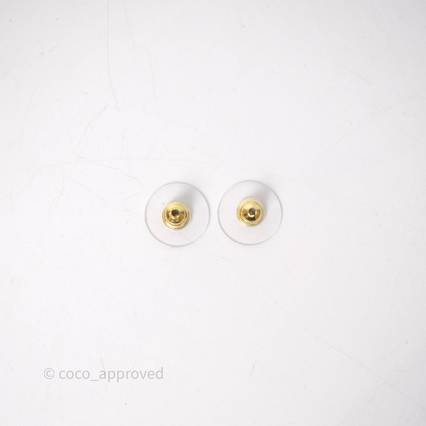 Chanel CC Earrings Gold Tone 21A