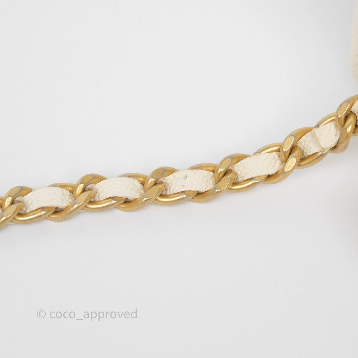 Chanel Quilted Mini Top Handle Vanity With Chain Ivory Caviar Aged Gold Hardware