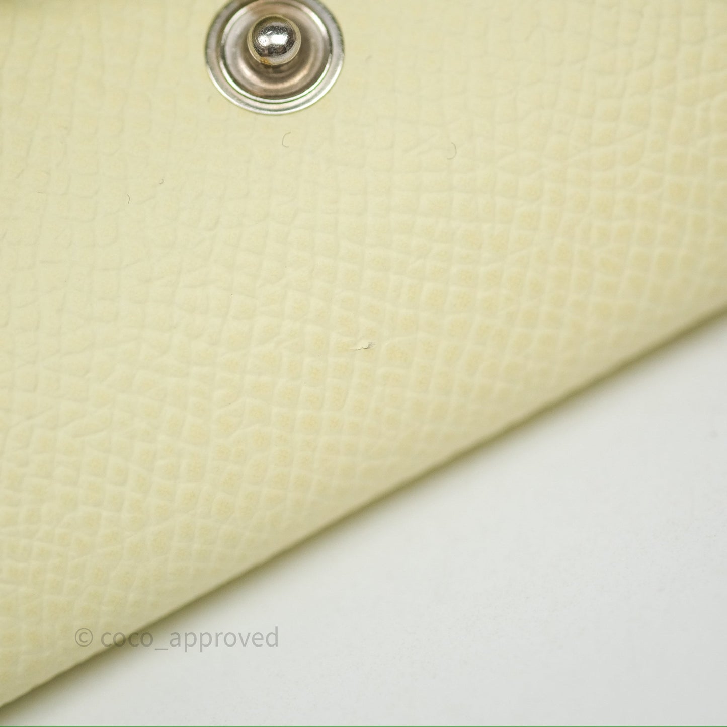Hermès Calvi Card Holder Jaune Milton I8 Epsom