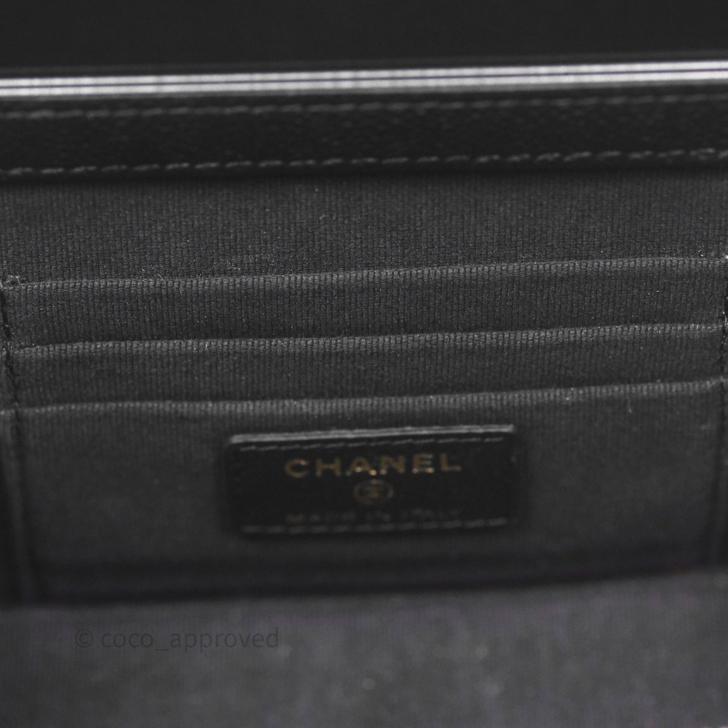 Chanel Vanity with CC Chain Black Caviar Gold Hardware