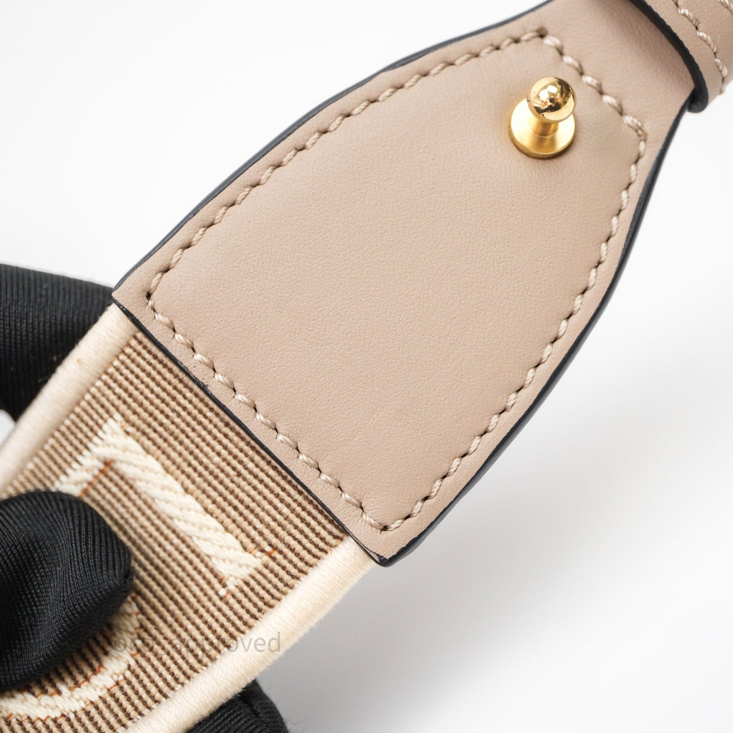 Loewe Mini Gate Dual Bag Beige Sand Soft Calfskin Jacquard Strap