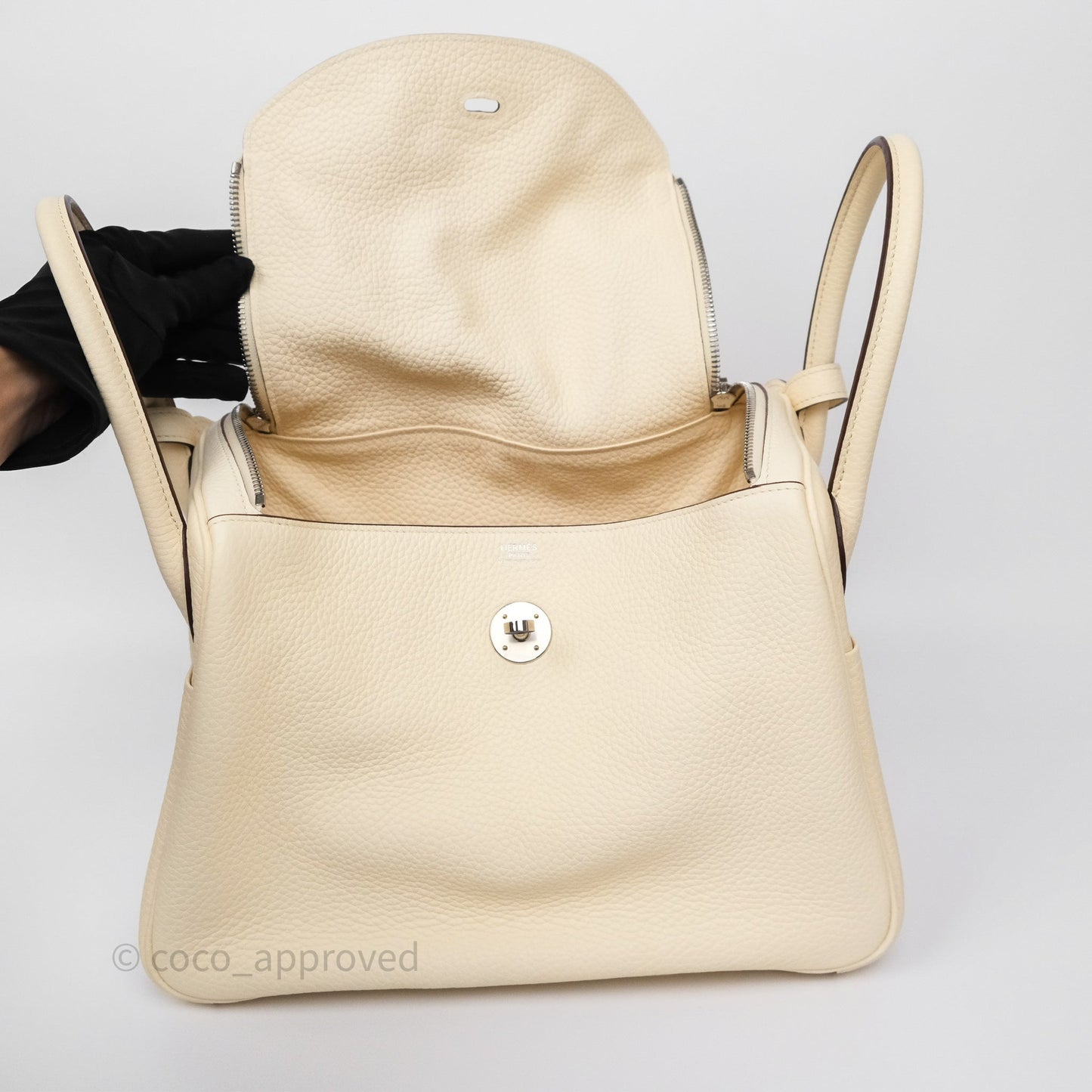 Hermès Lindy 30 Nata I2 Clemence Palladium Hardware