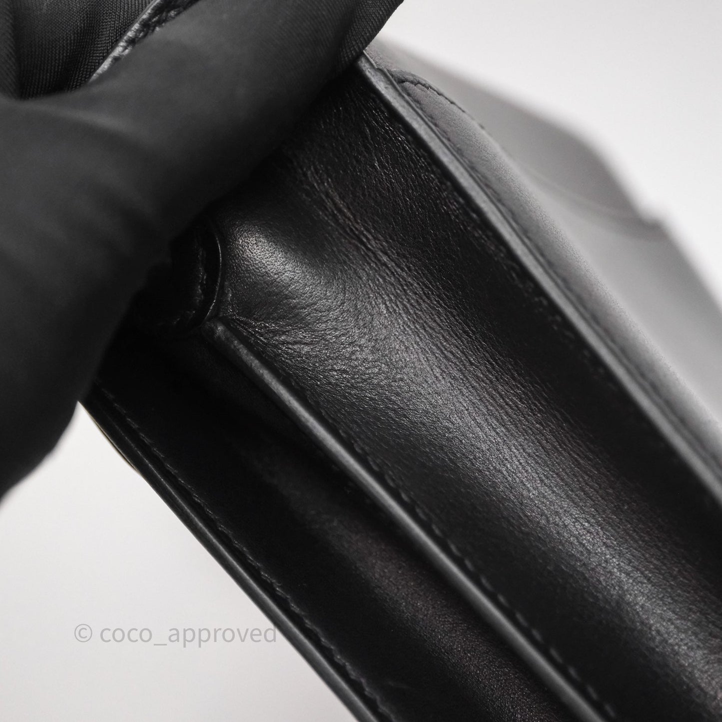 Hermès Roulis Mini 18 Black Noir 89 Palladium Hardware